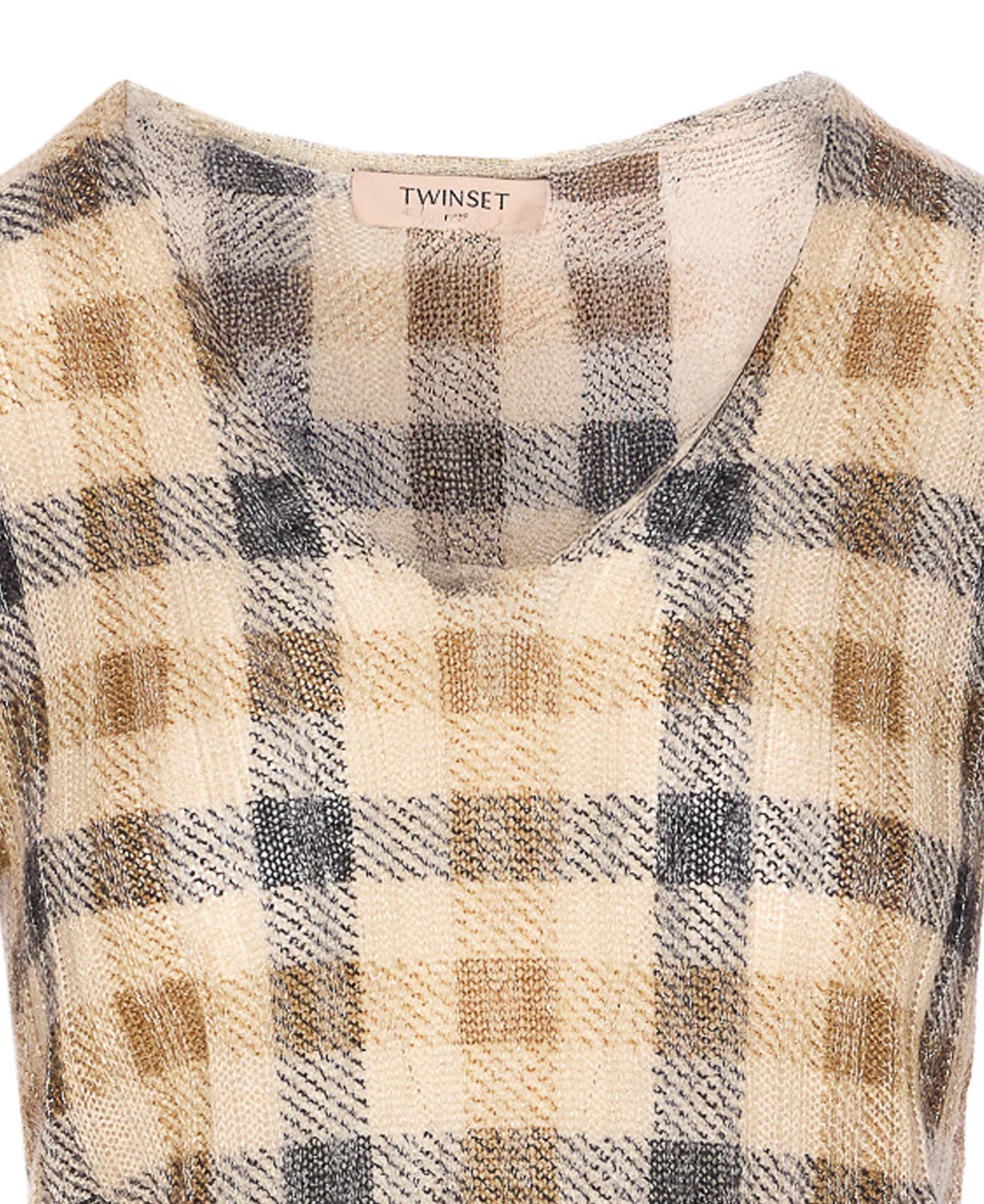Twinset Sweaters Brown In Multi