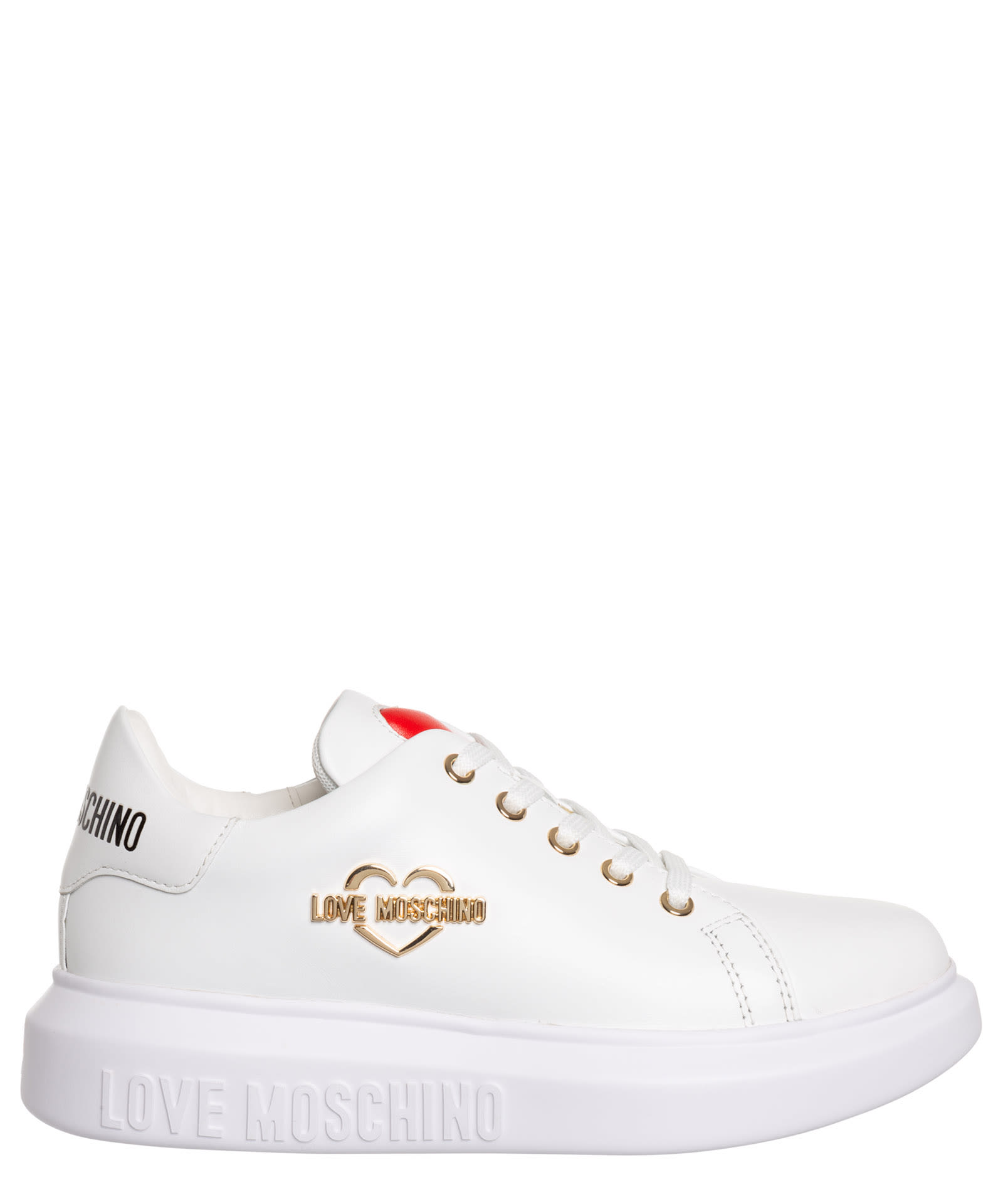 Love Moschino Love Leather Sneakers