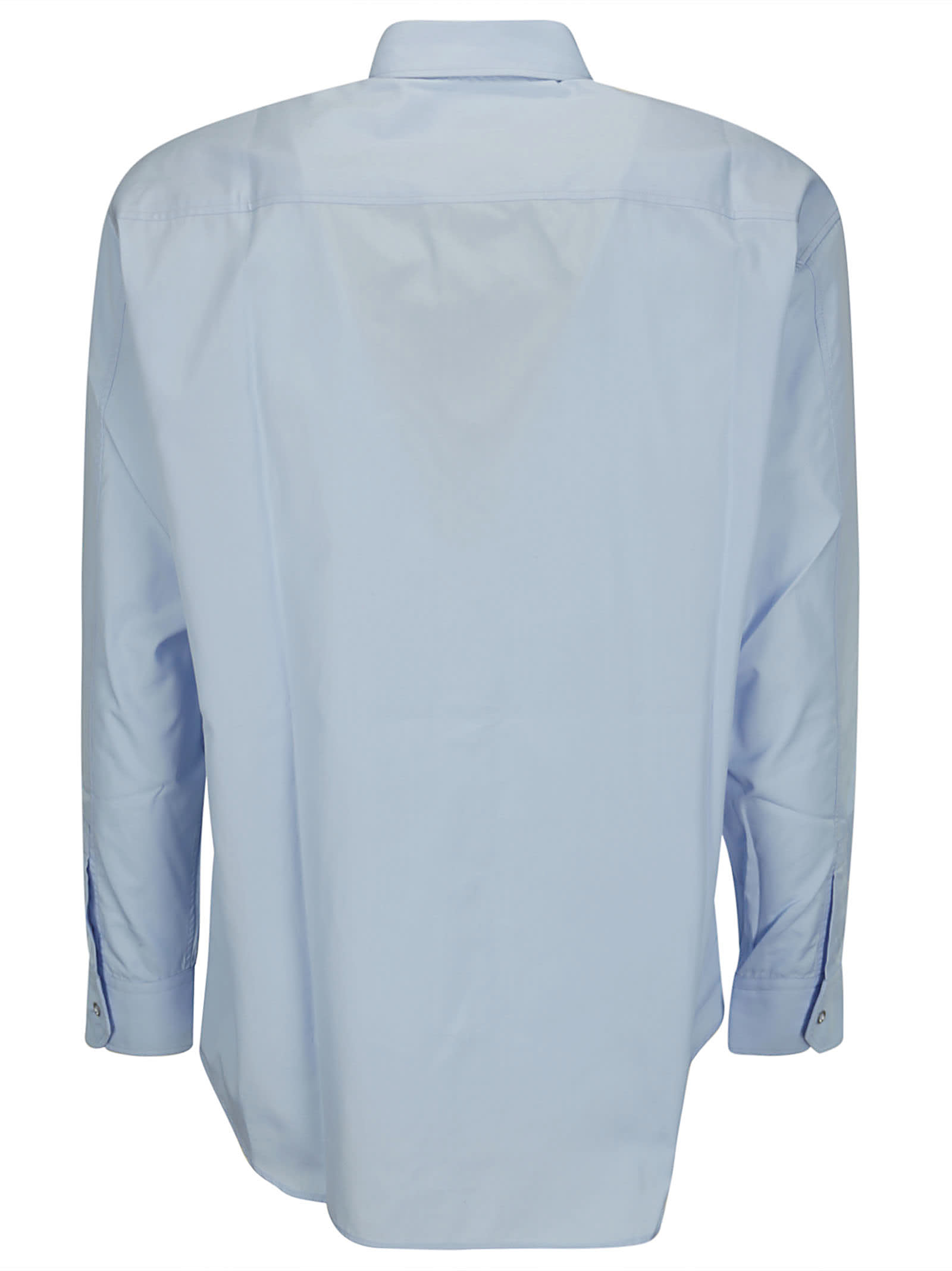Shop Gr10k Work-wear L/s Shirt In Pale Blu