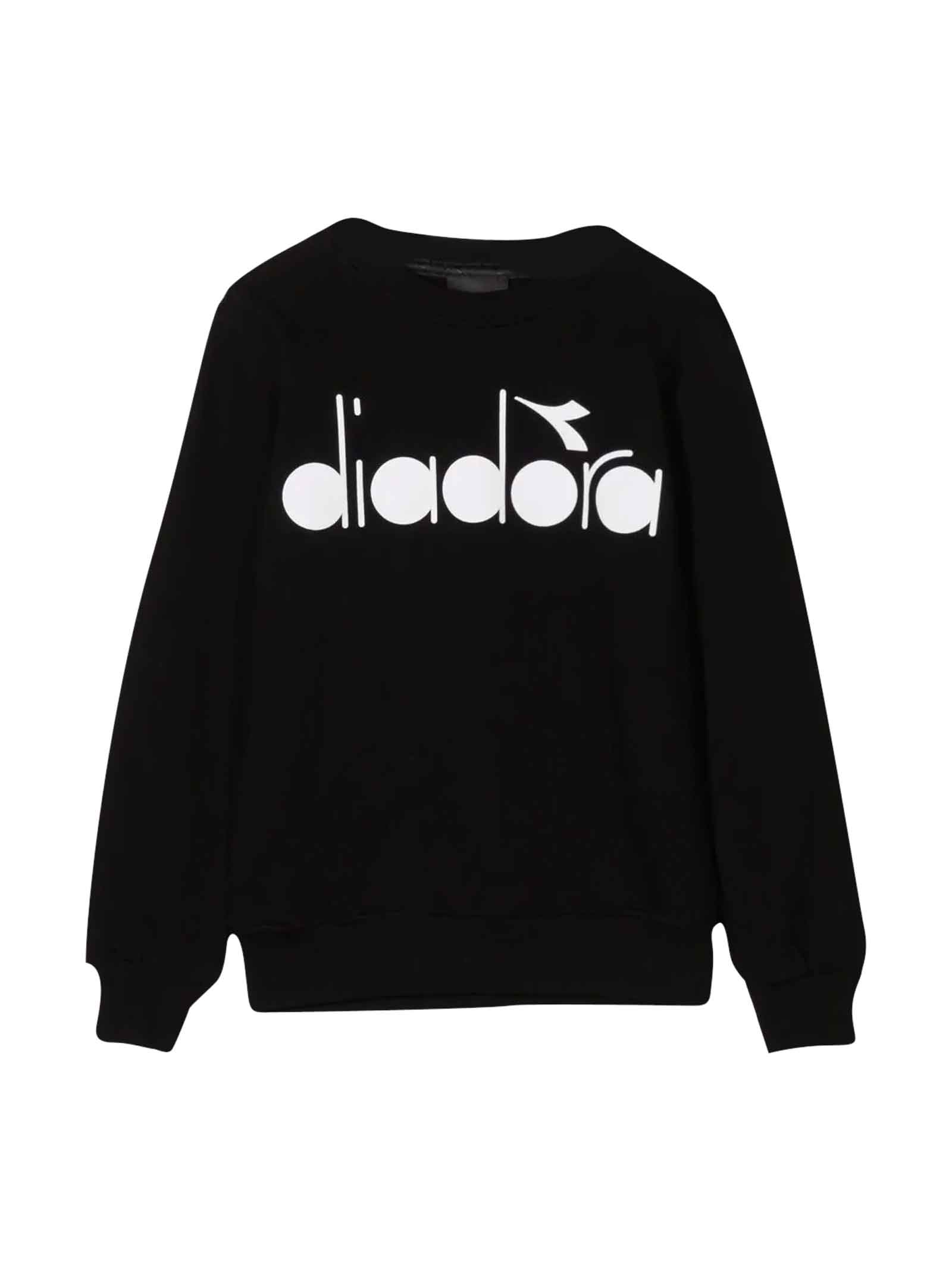 Diadora Black Sweatshirt Boy