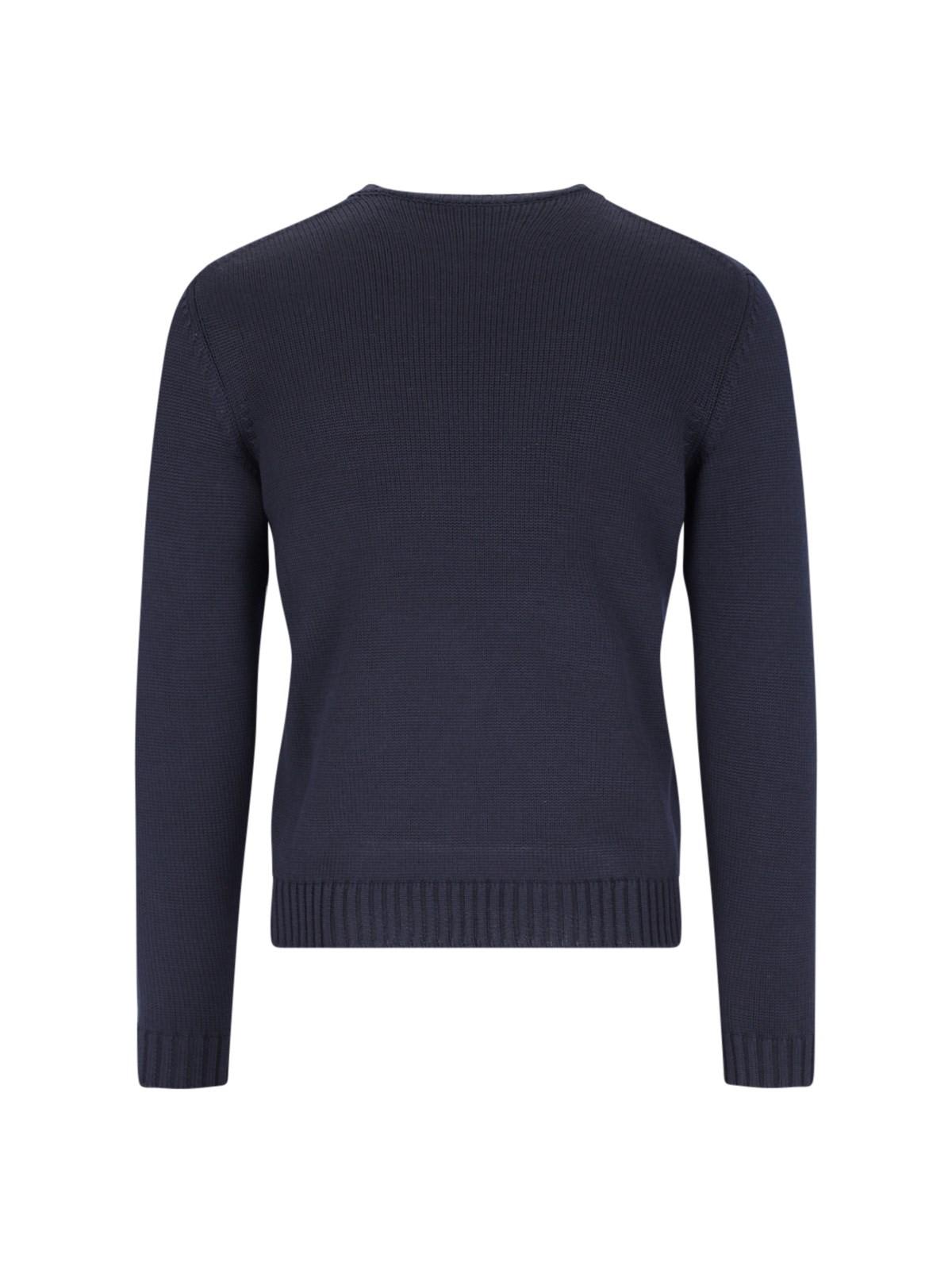 Shop Zanone Crewneck Sweater In Blu