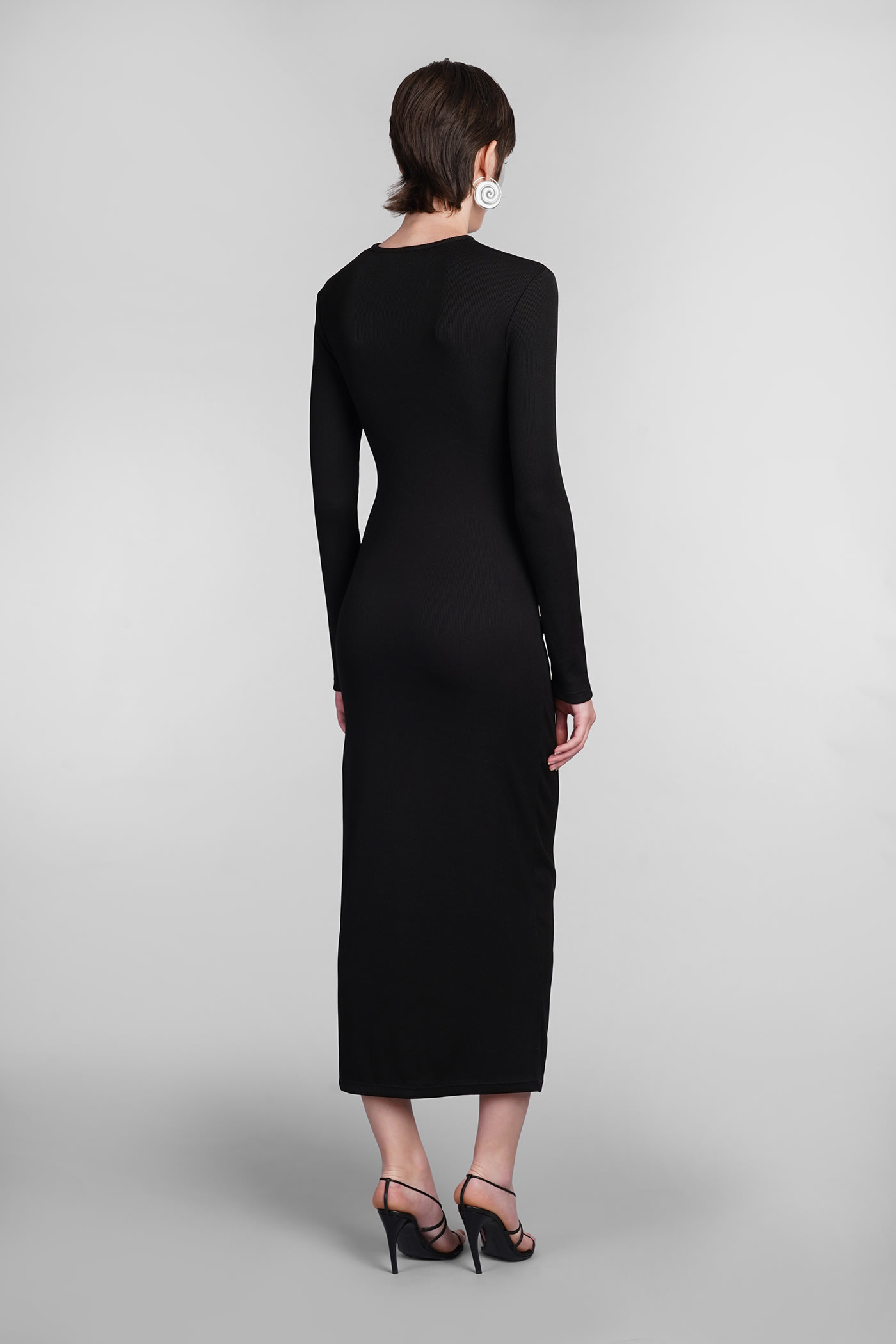 Shop Christopher Esber Dress In Black Polyester