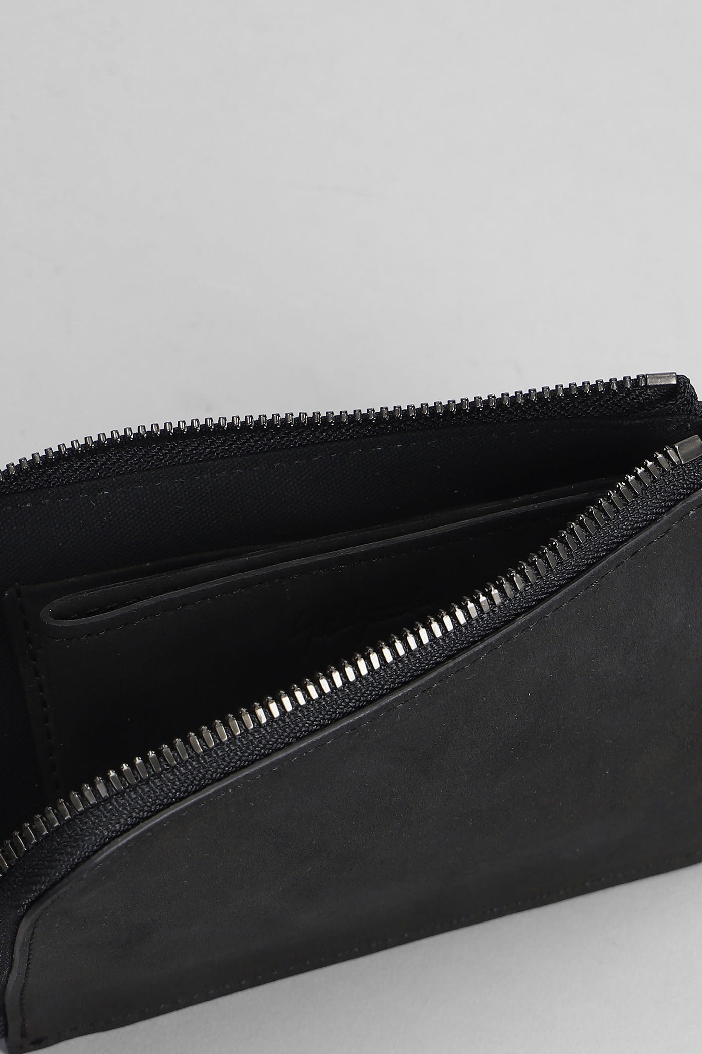 Shop Yohji Yamamoto Wallet In Black Leather