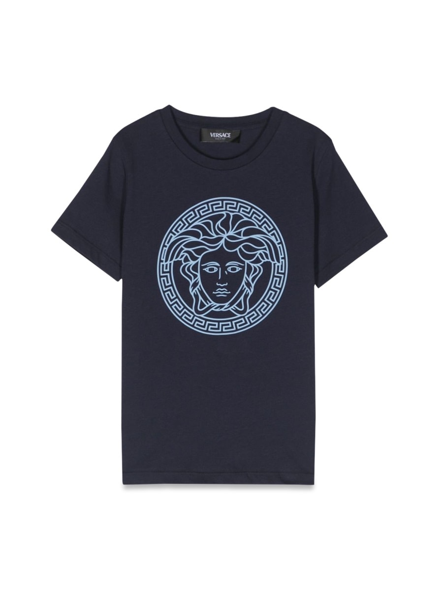 Versace Kids' T-shirt In Blue
