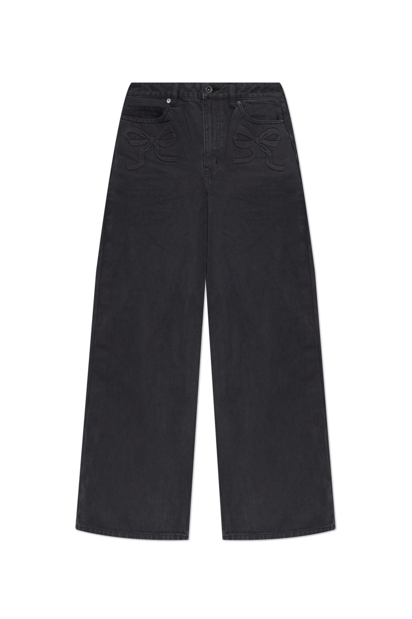 Self Portrait Wide Leg Jeans