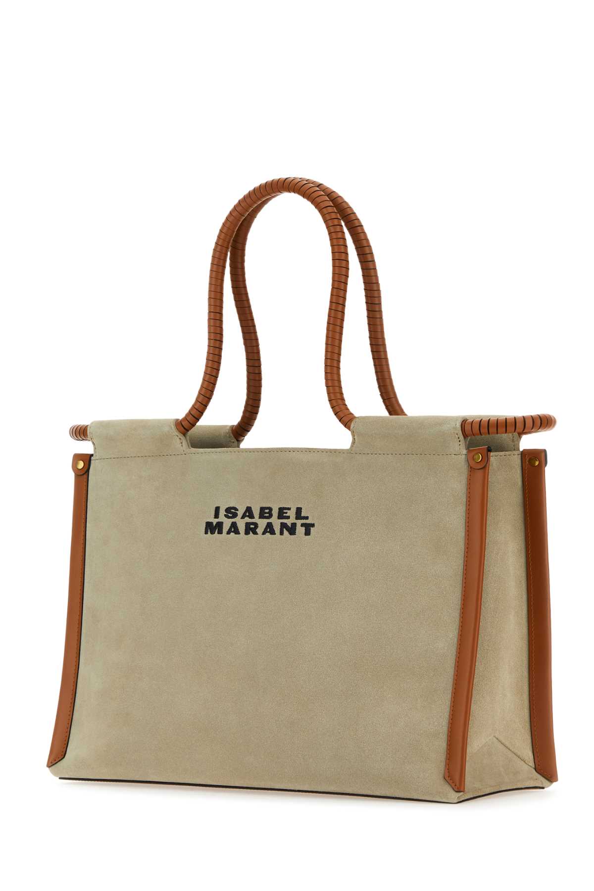 Shop Isabel Marant Sand Canvas Toledo Shopping Bag In Beige