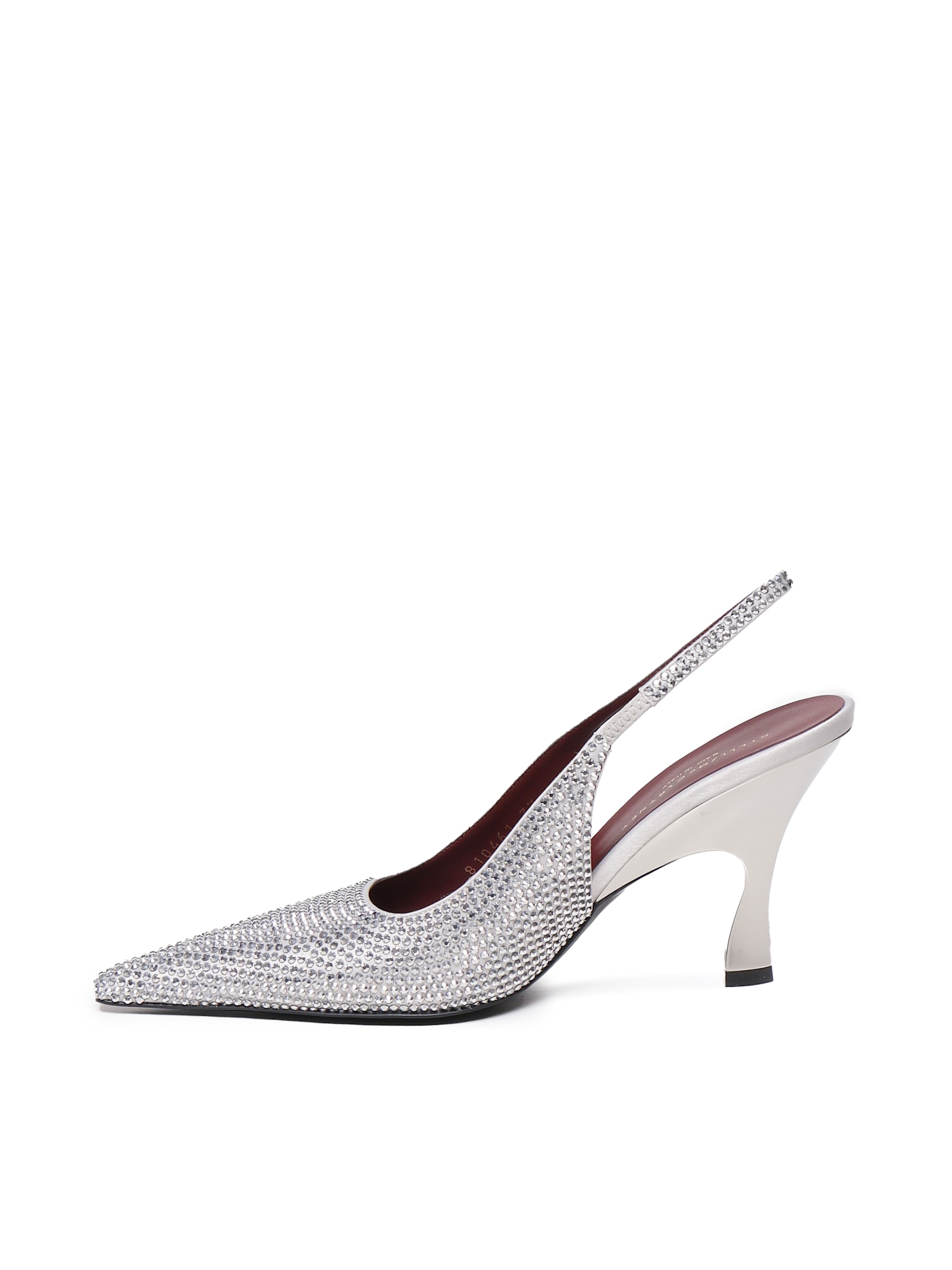 Stella Mccartney Elsa Shiny Pumps In Patent Leather In Silver
