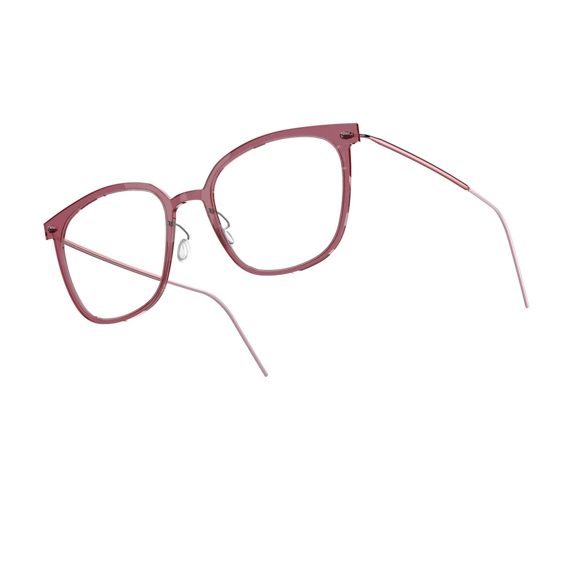 Lindberg N.o.w. 6638 C04 P70 804 Bordeaux Rosa Glasses In Red