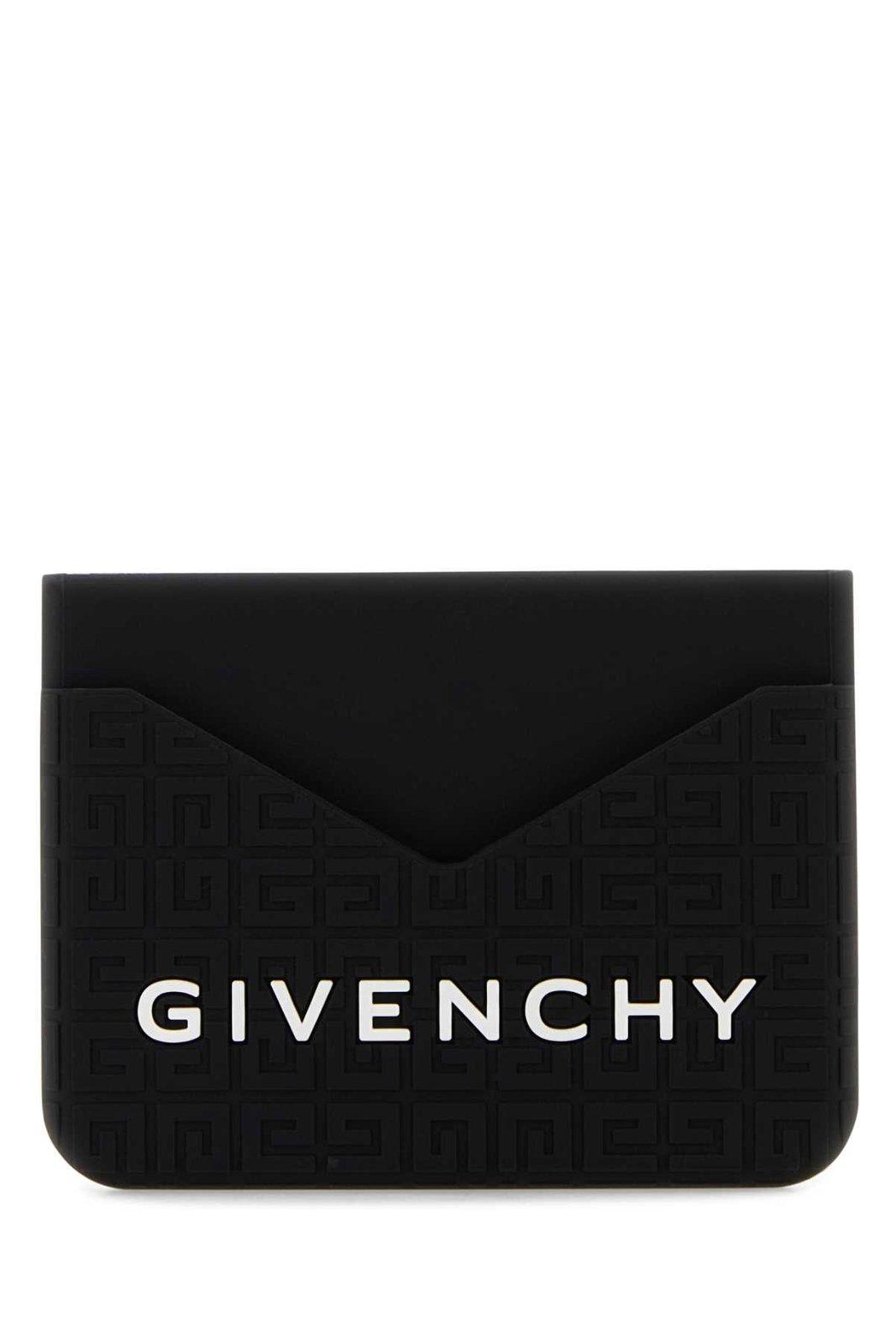 Shop Givenchy 4g Logo Printed Card Holder In Black