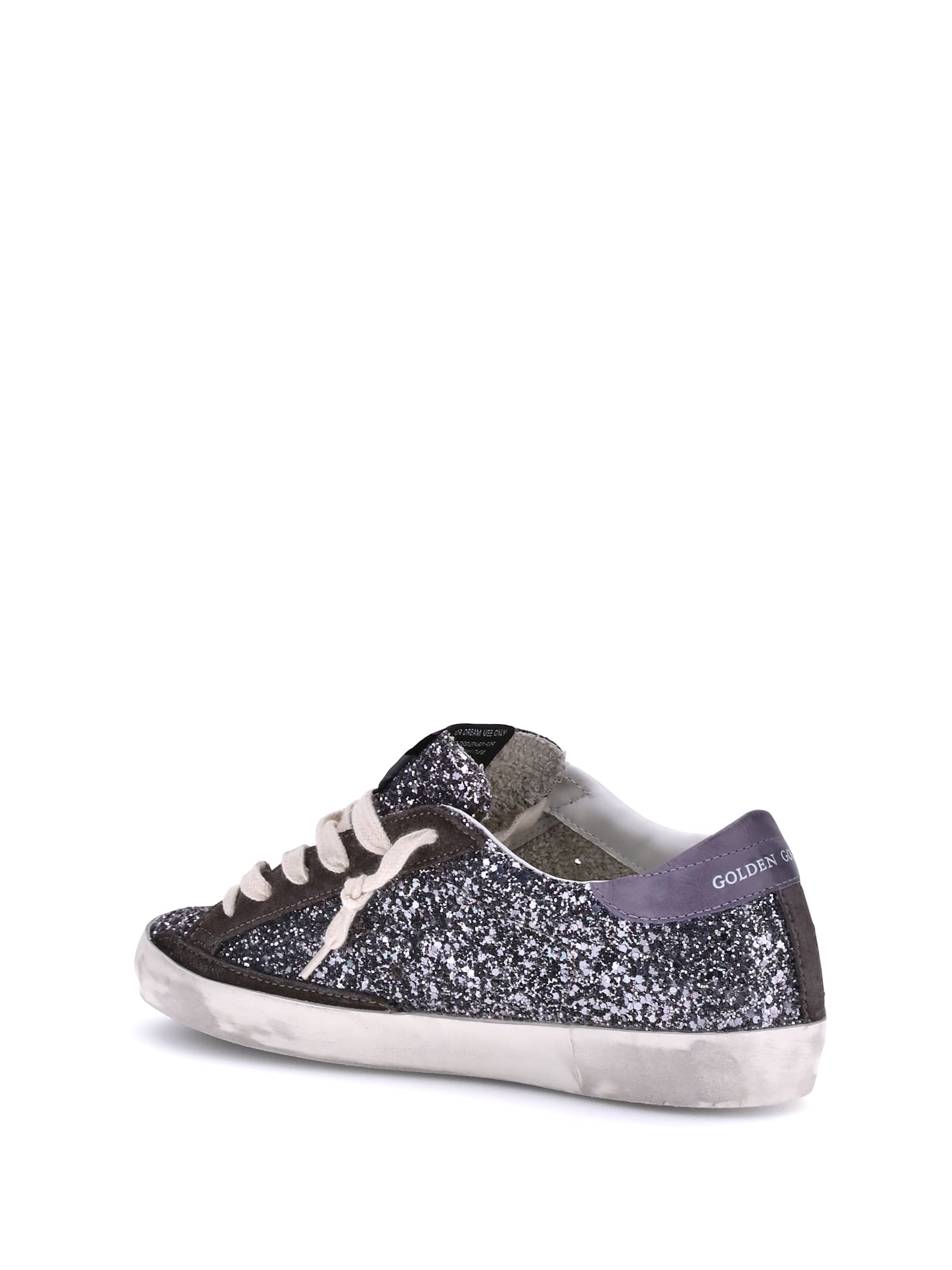 Golden Goose Sneakers Super Star With Glitter In Multi