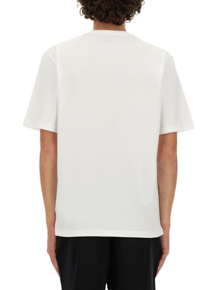 Shop Moschino Cotton T-shirt In White