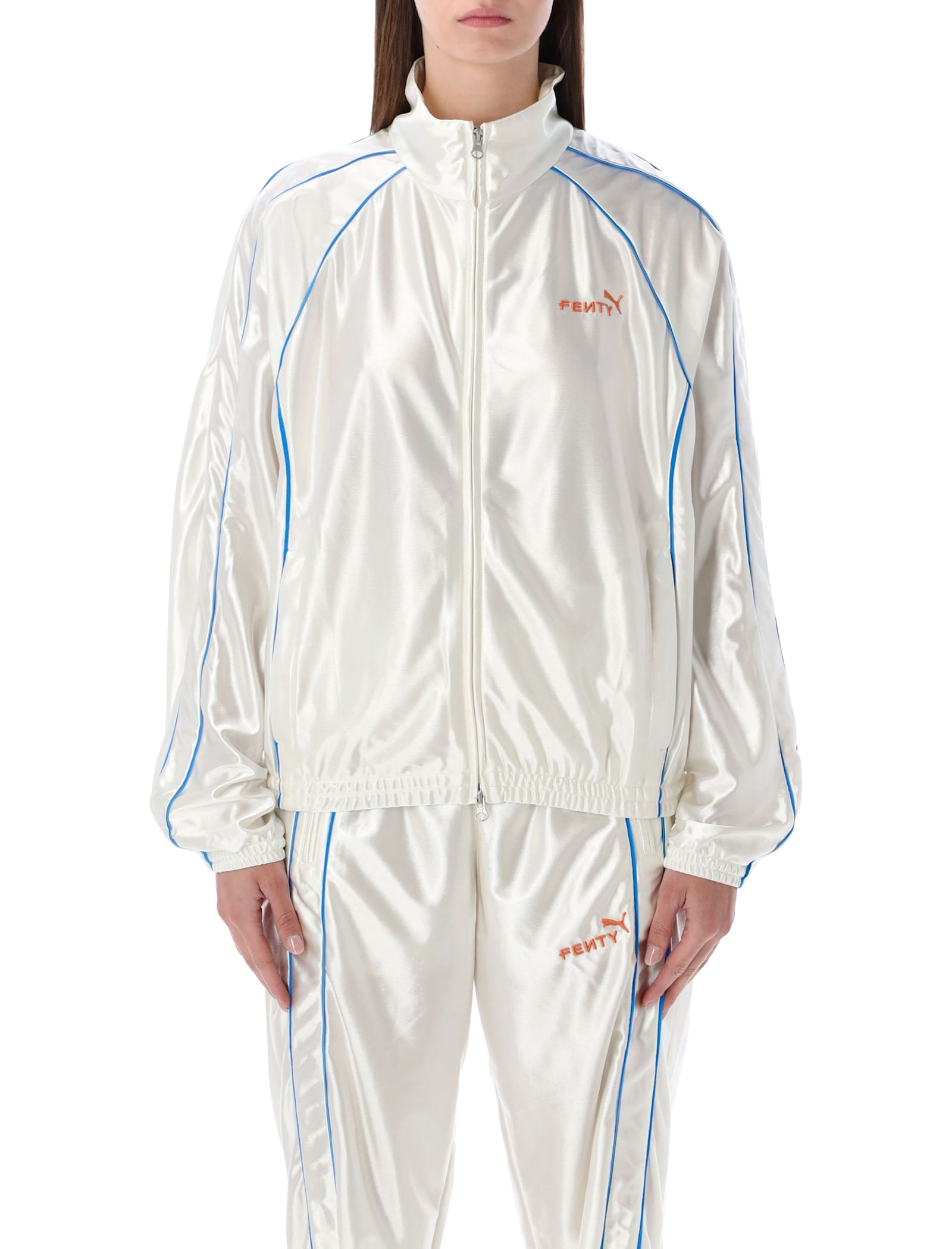Fenty X Puma T7 Piping Track Jacket In White