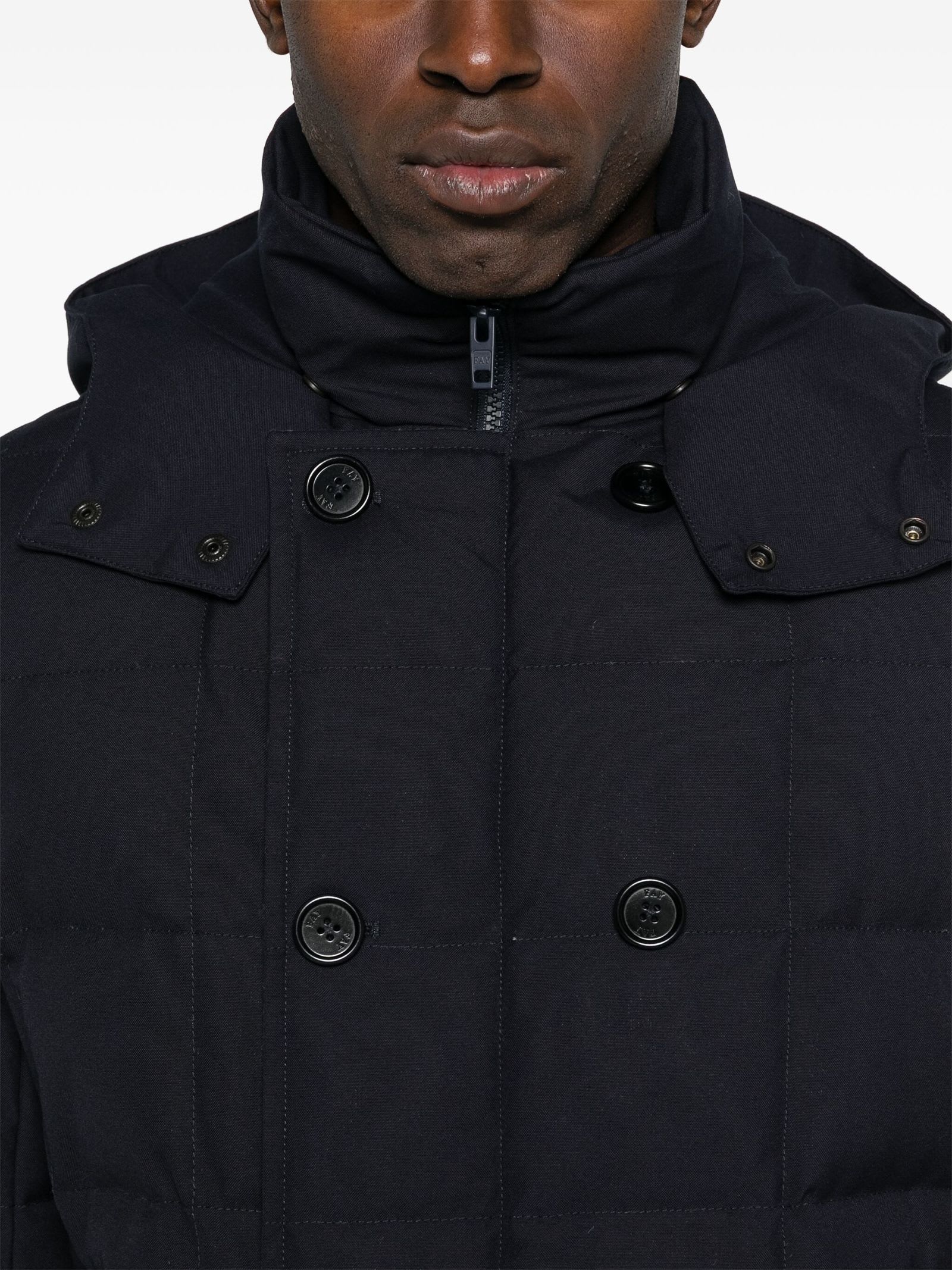 Shop Fay Midnight Blue Puffer Jacket