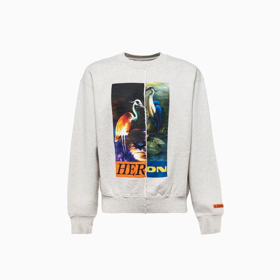 Heron Preston Crewneck Split Sweatshirt Hmba018f21jer001