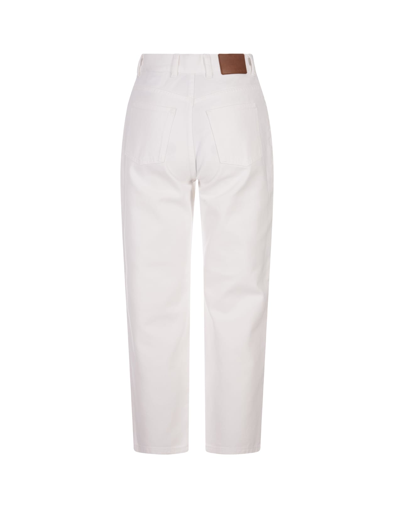 Shop Moncler White Bull Vintage Cotton Short Jeans