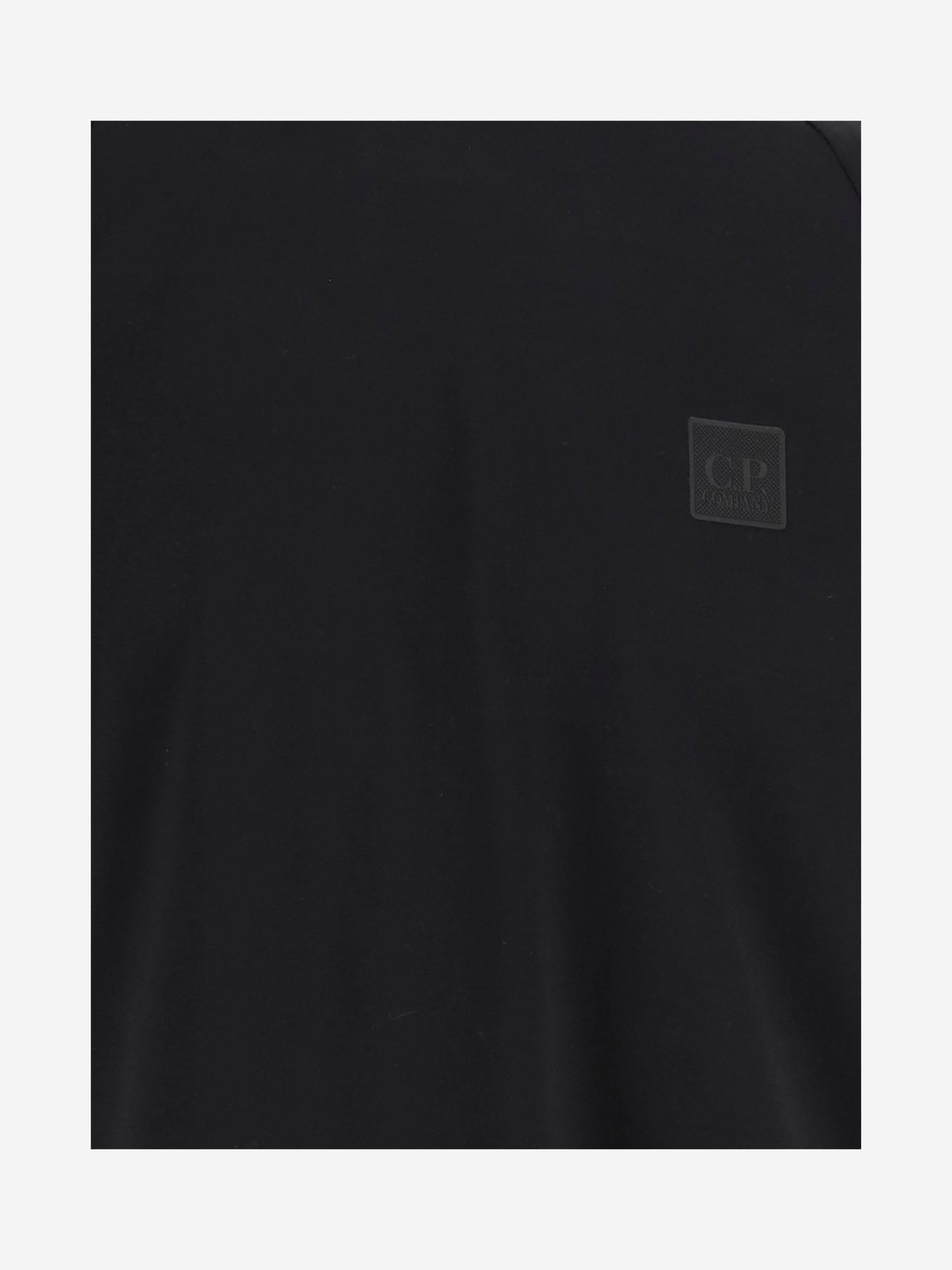 C.P. COMPANY COTTON T-SHIRT WITH LOGO PATCH