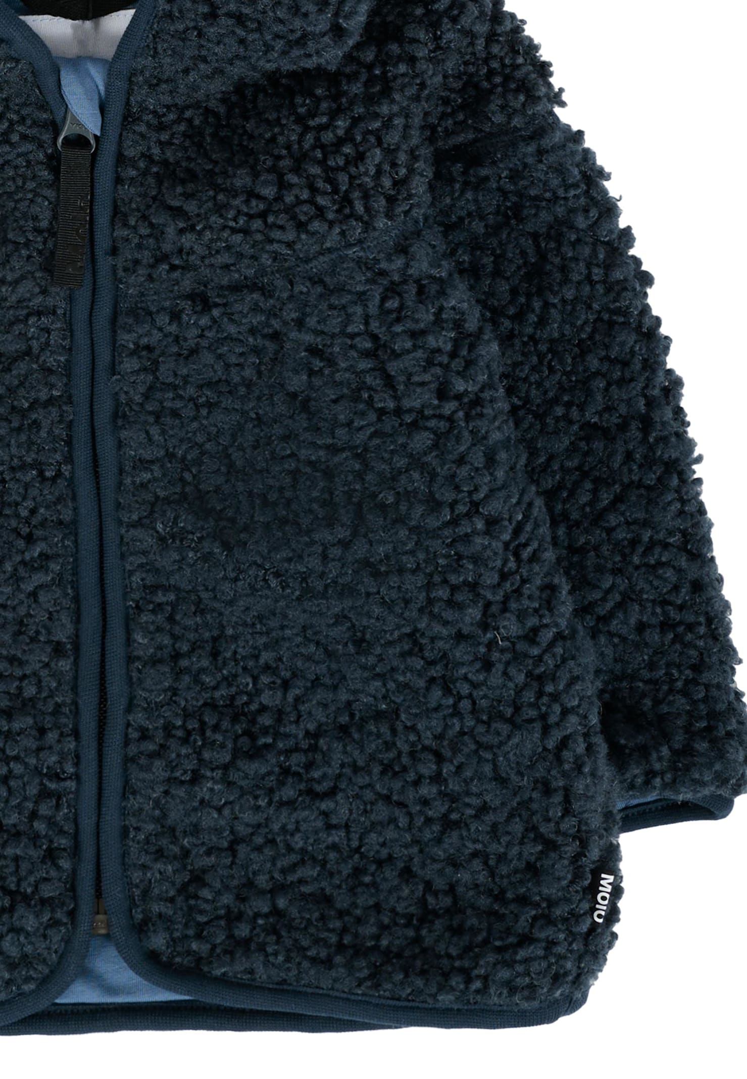 Molo Blue Coat For Babykids With Ears In Blue