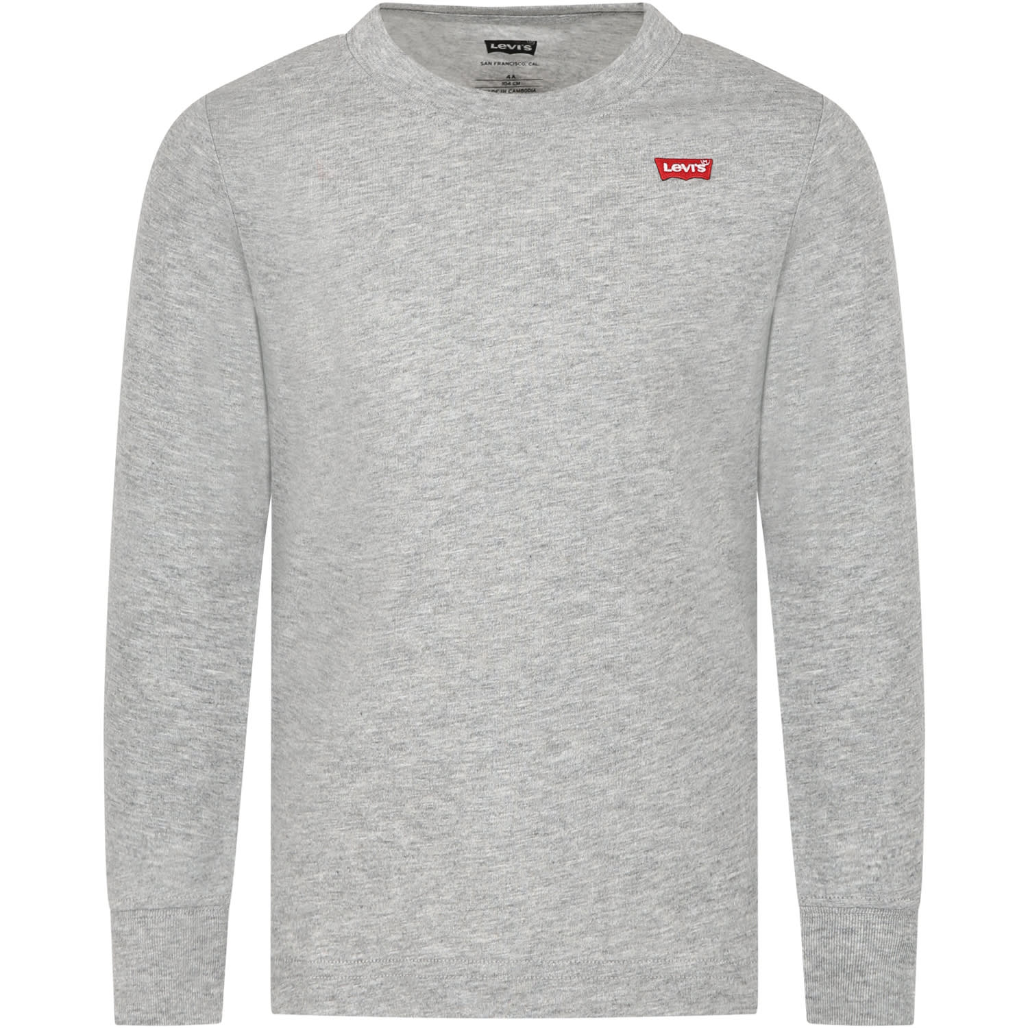 Shop Levi's Grey T-shirt For Kids With Logo
