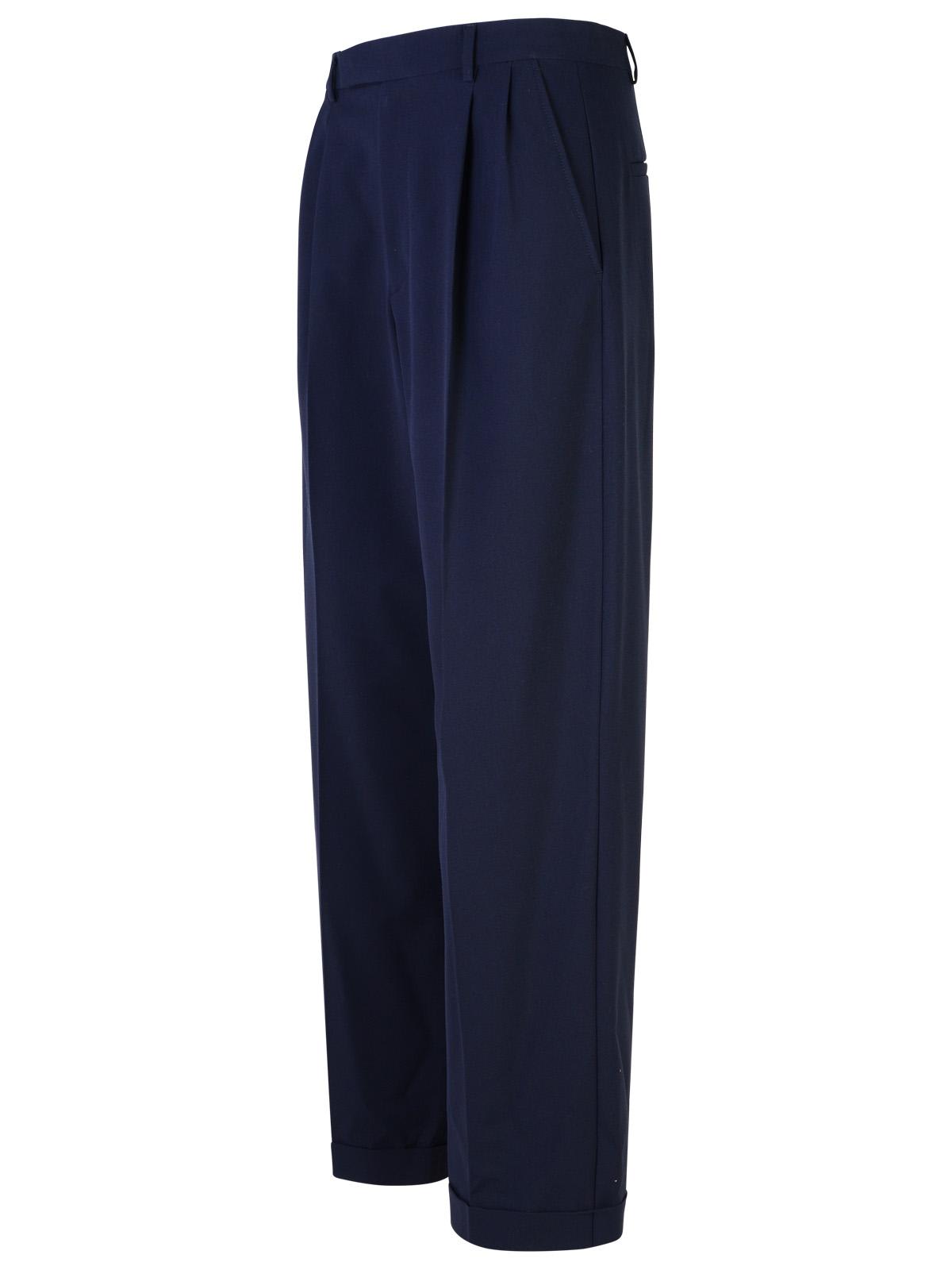 Shop Apc Marissa Navy Viscose Blend Trousers