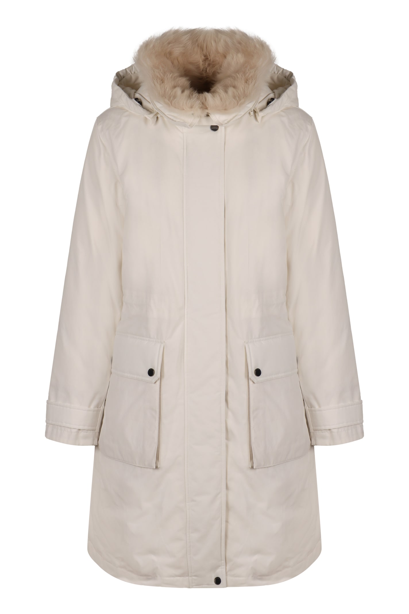 Shop Woolrich Arctic Technical Fabric Parka In Artic White