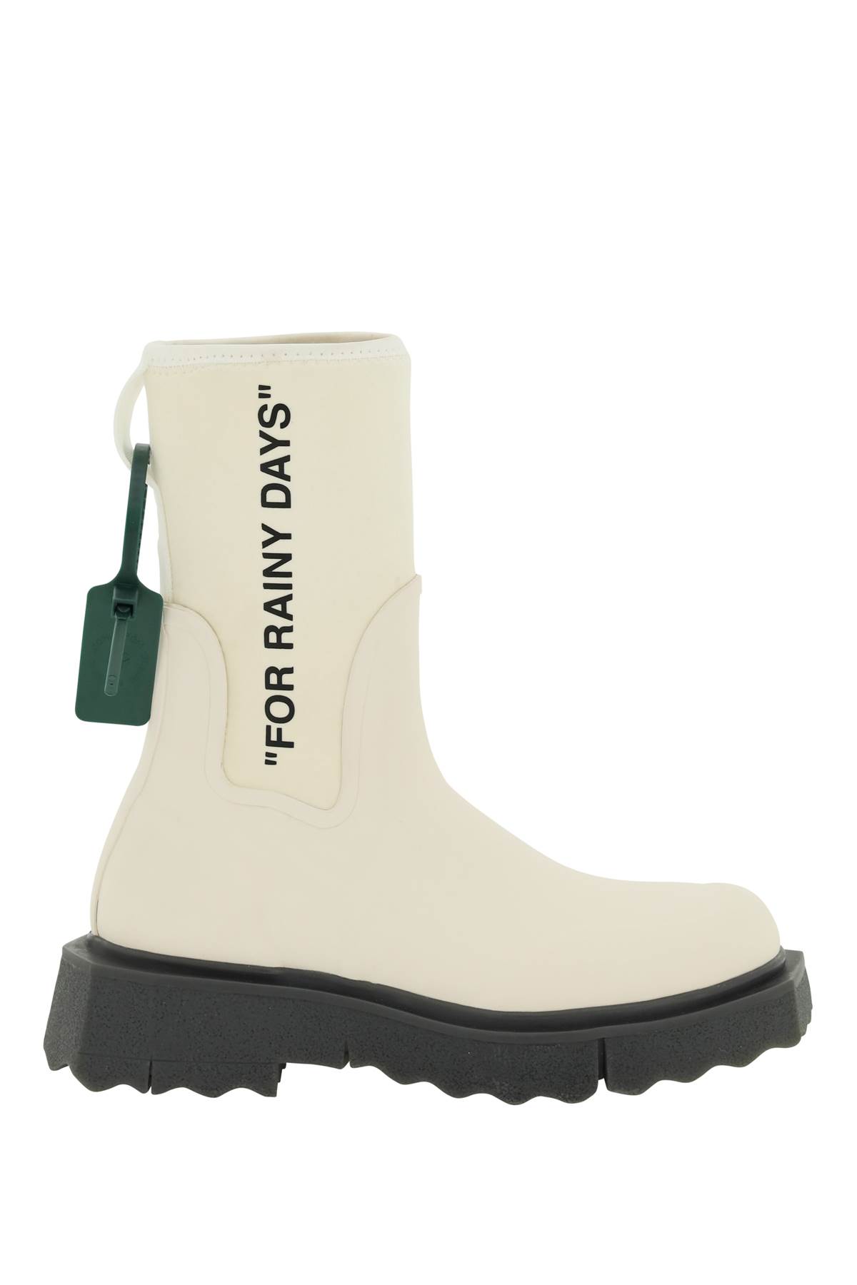 Off-White Sponge Sole Rain Ankle Boots