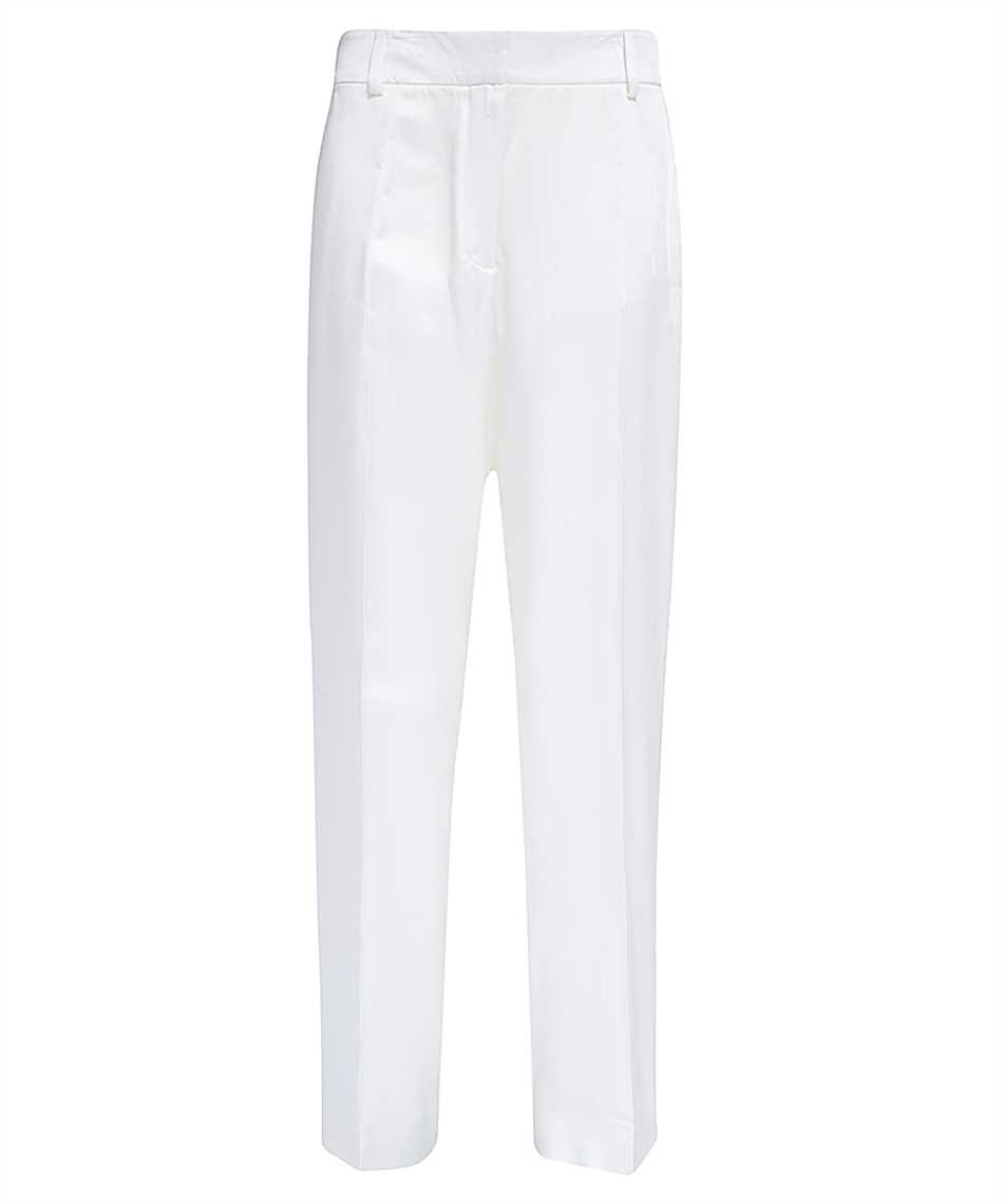 Shop Burberry Straight-leg Trousers In White