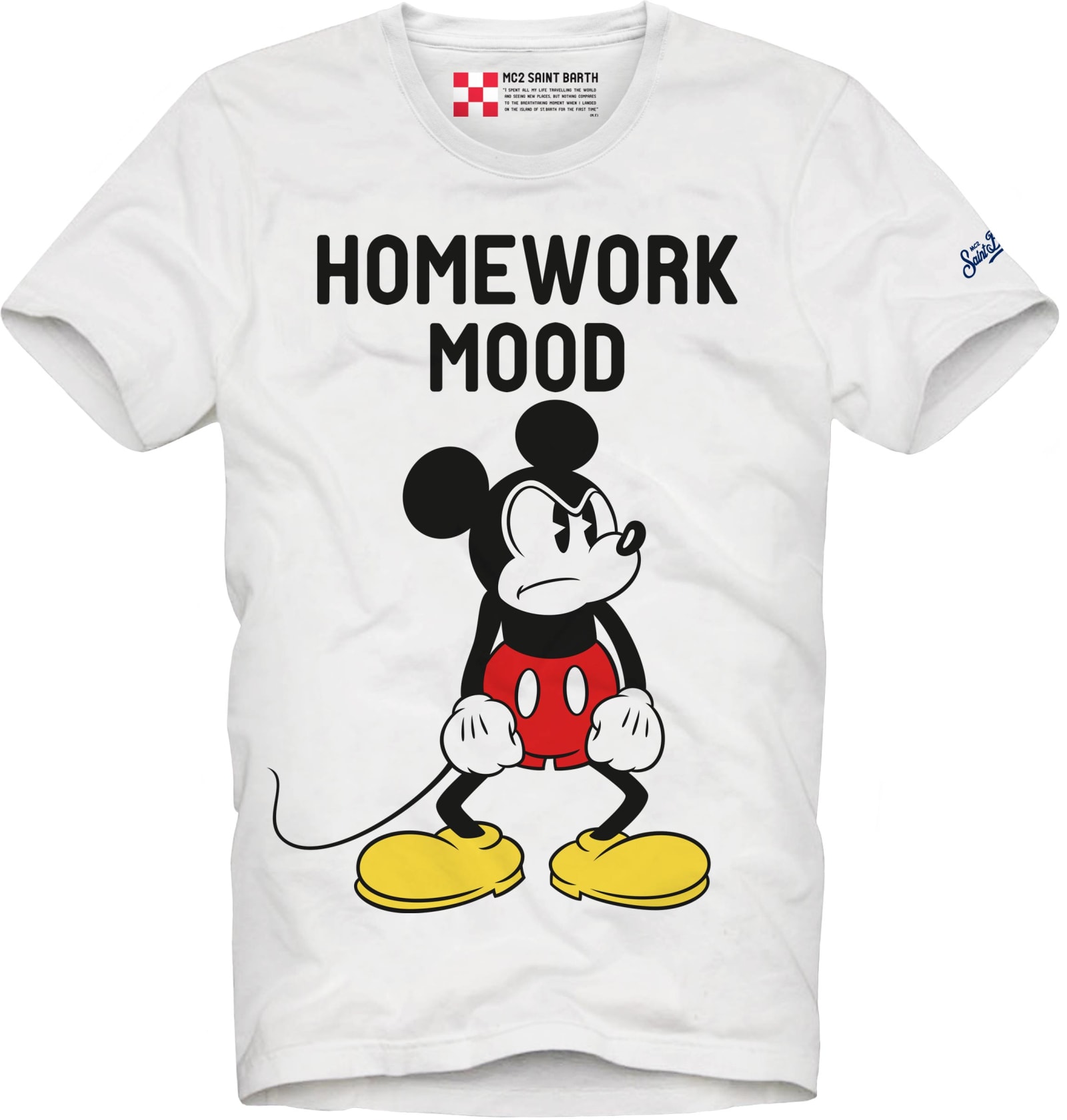 Mc2 Saint Barth Kids' Mickey Mouse T-shirt Boy Homework Mood