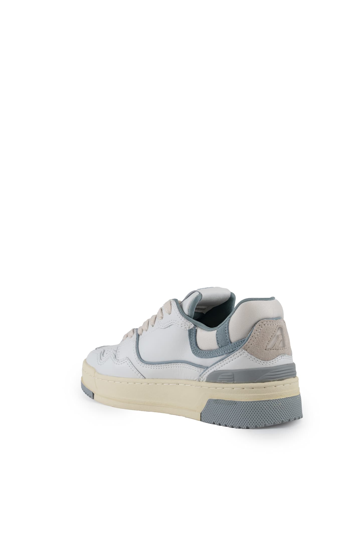 Shop Autry Clc Sneakers In Leather And Suede In White
