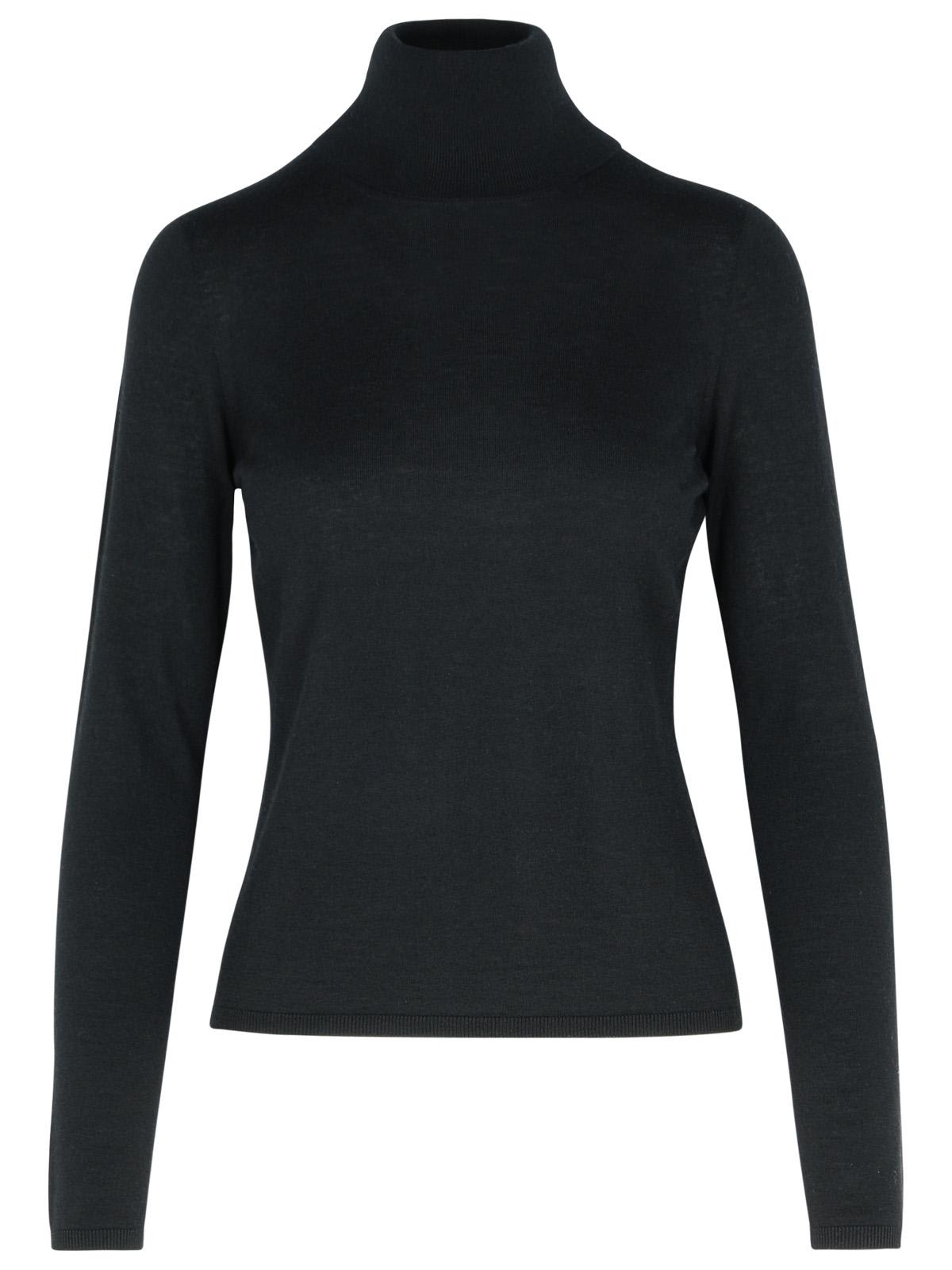 MAX MARA ADDA BLACK CASHMERE TURTLENECK SWEATER 