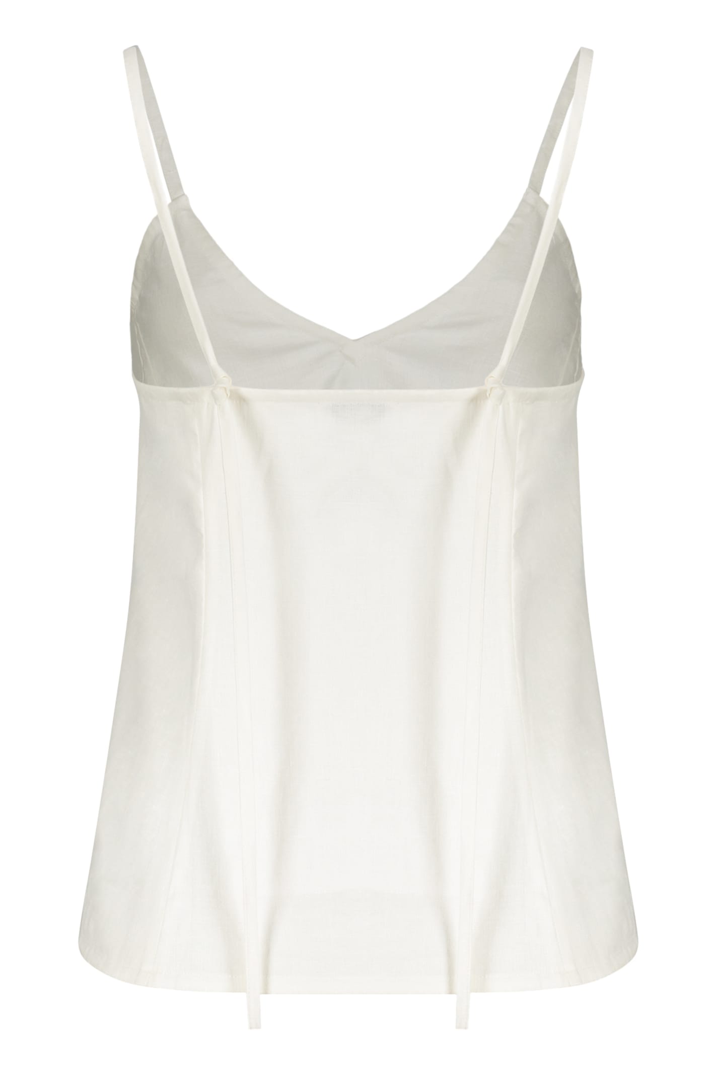 Shop Ambush Linen Blend Tank Top In White