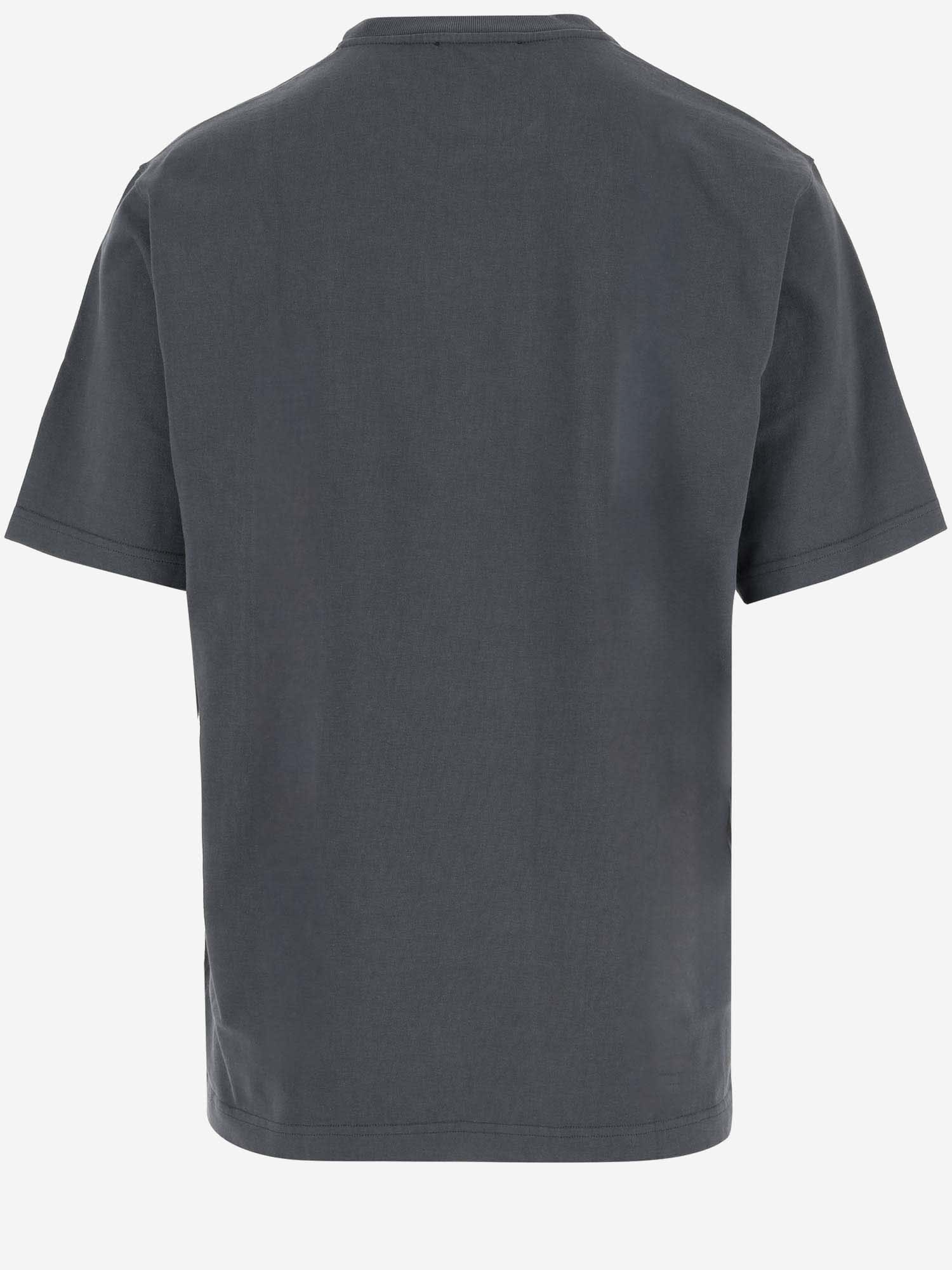 Shop Dolce & Gabbana Cotton T-shirt With Logo In Grey