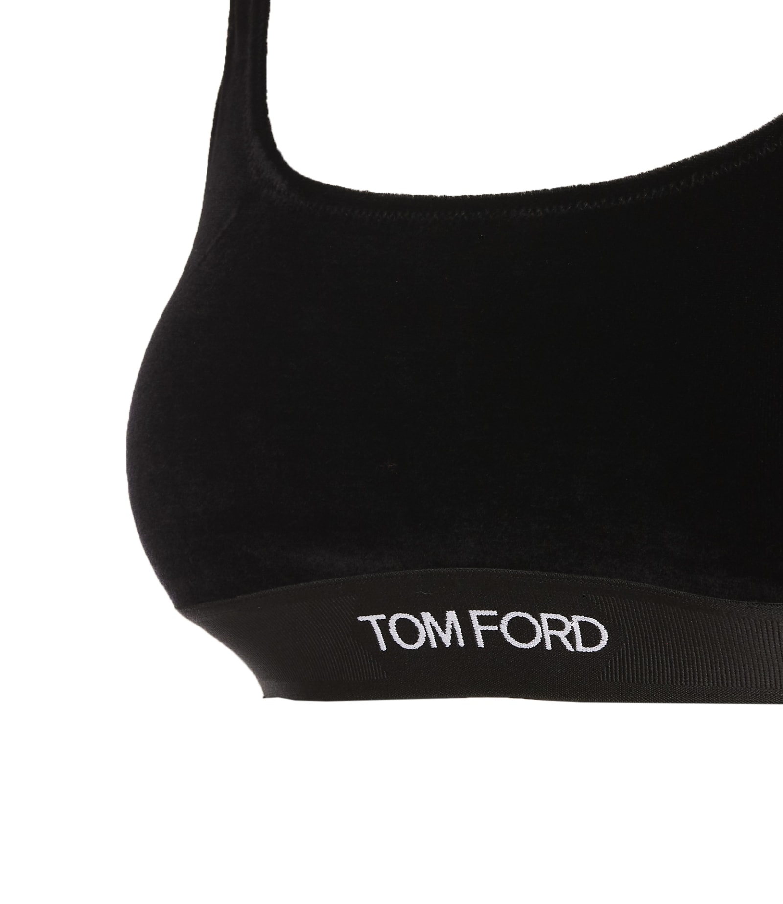 Shop Tom Ford Signature Velvet Top In Black