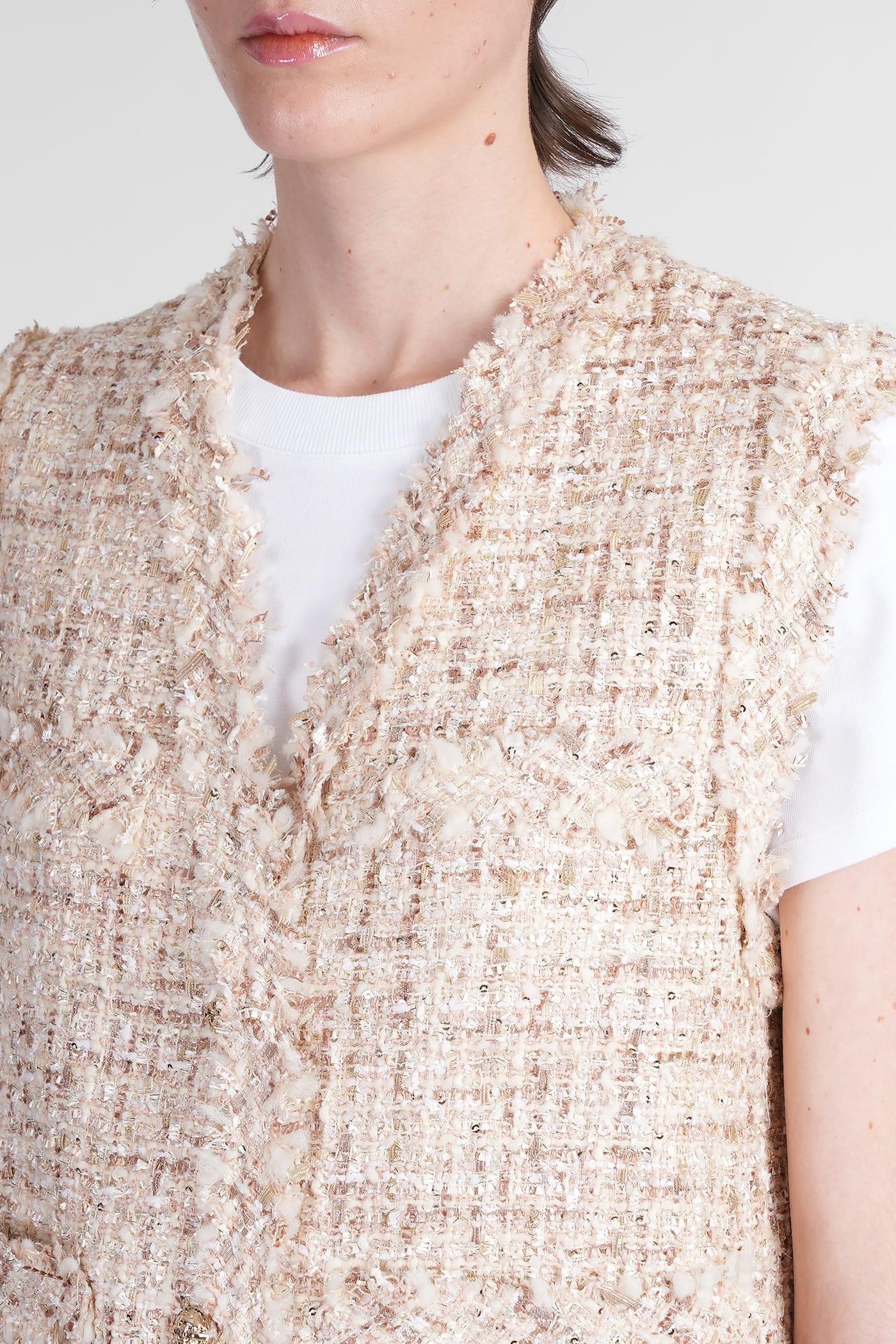 Iro Ozya Casual Jacket In Beige Polyester