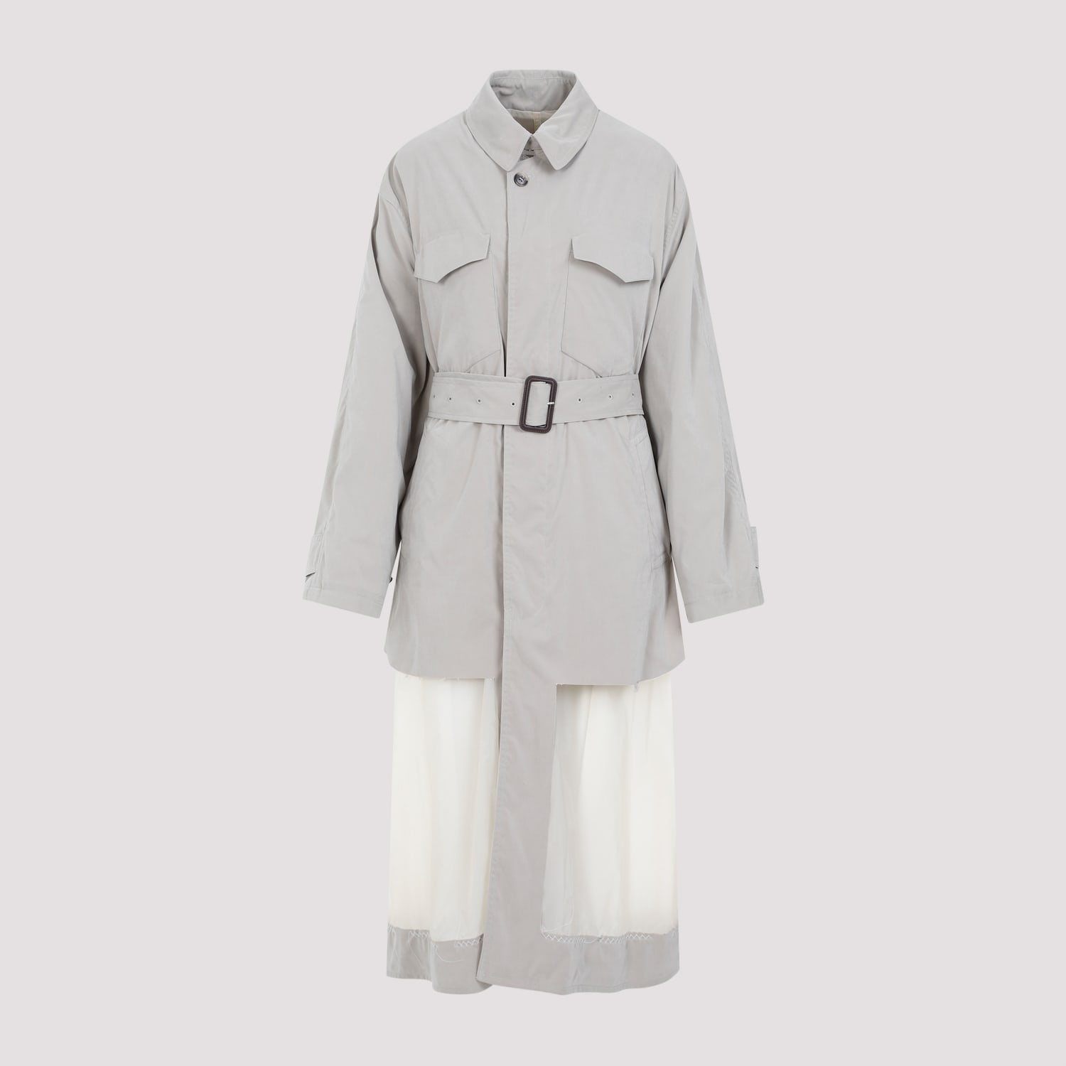 Shop Maison Margiela Trench Coat In Sand