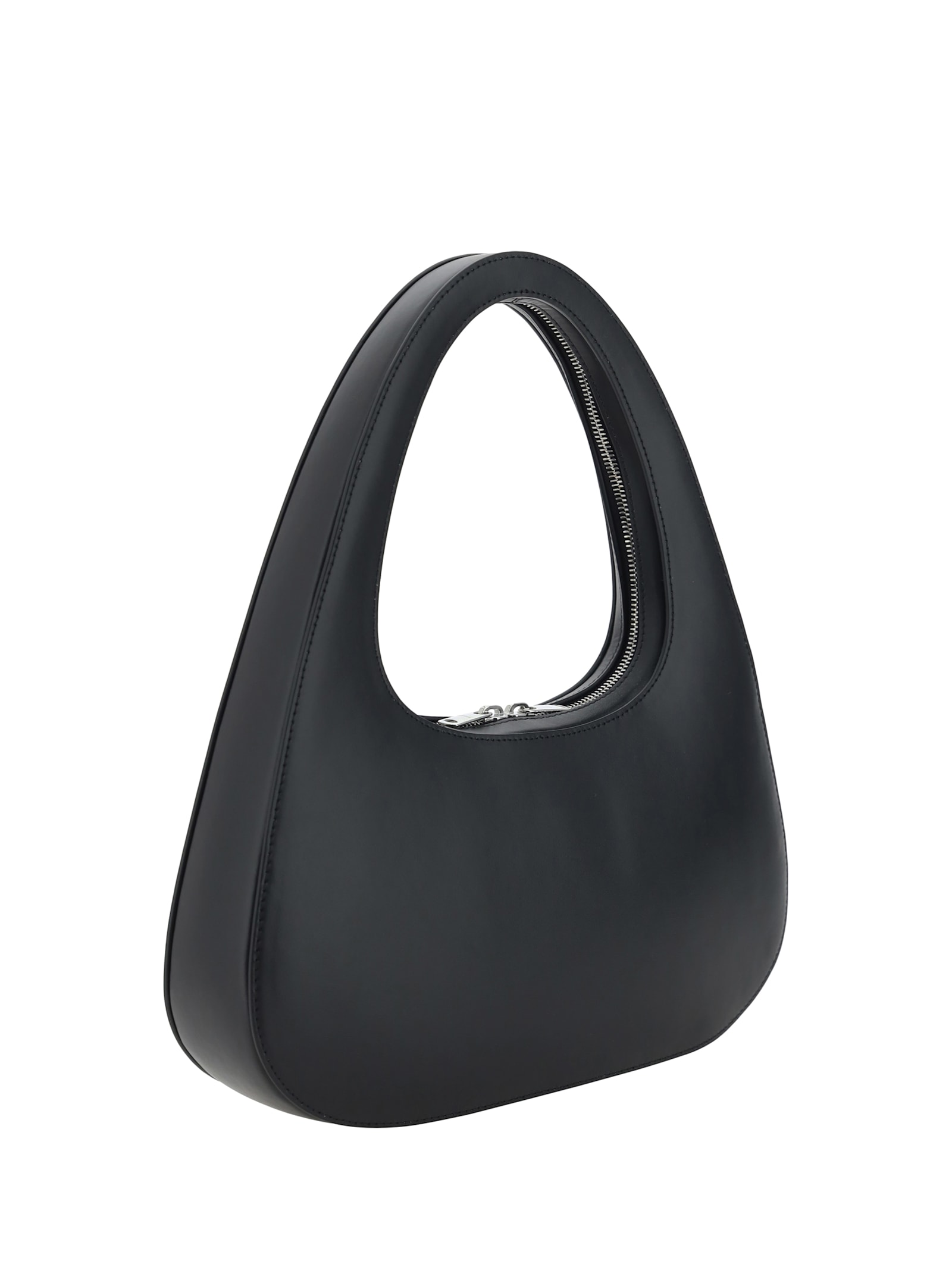 Shop Coperni Large Baguette Swipe Shoulder Bag In Black