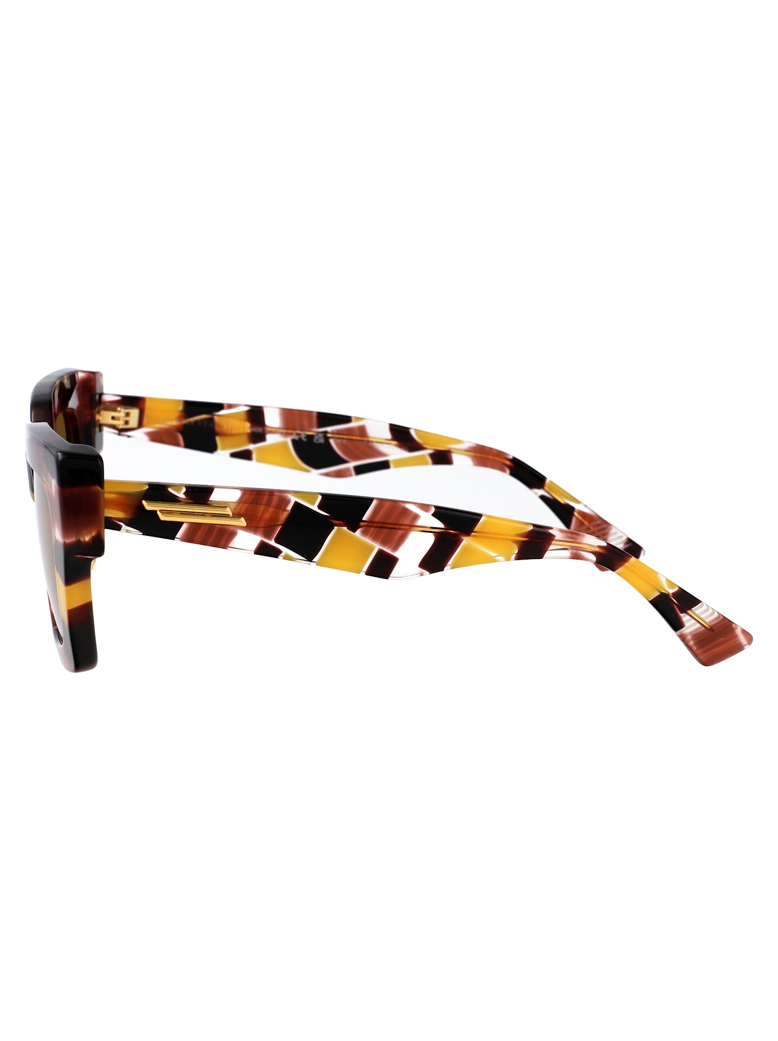 Bottega Veneta Bv1212s Sunglasses In Multicolor-multicolor-yellow