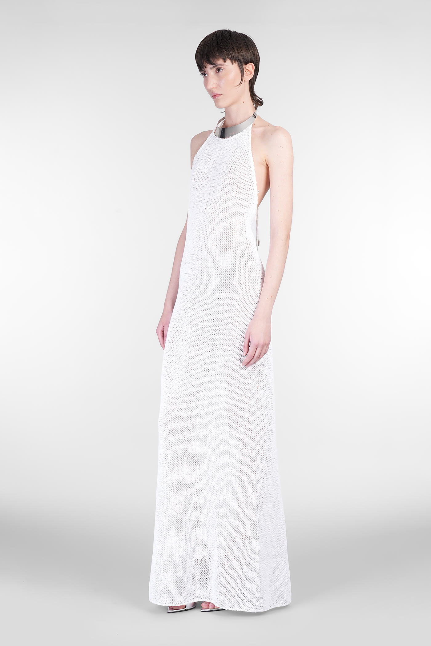 Nué Attina Dress Woman In White Polyester In White