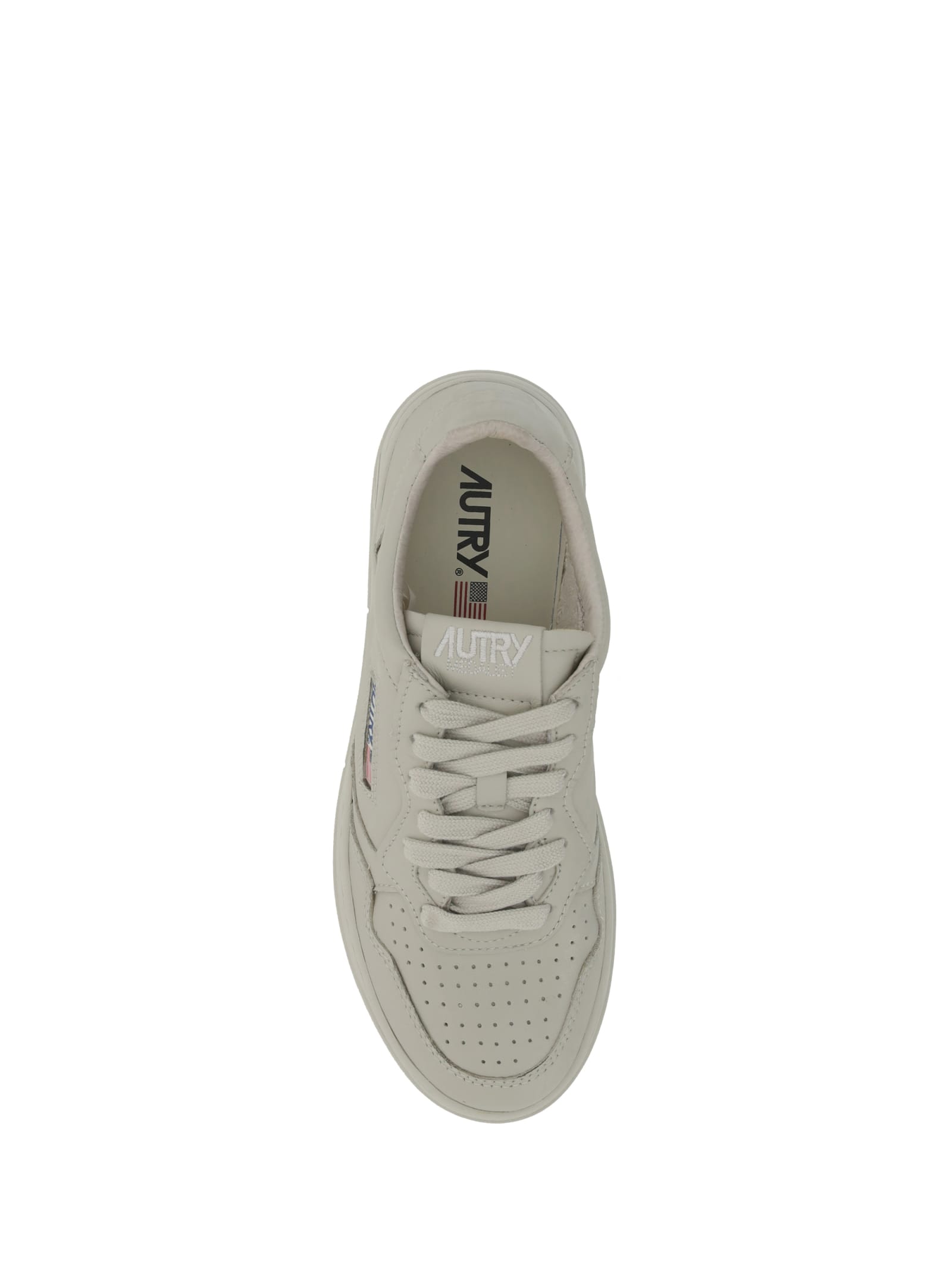 Autry Medalist Low Top Sneakers In Beige