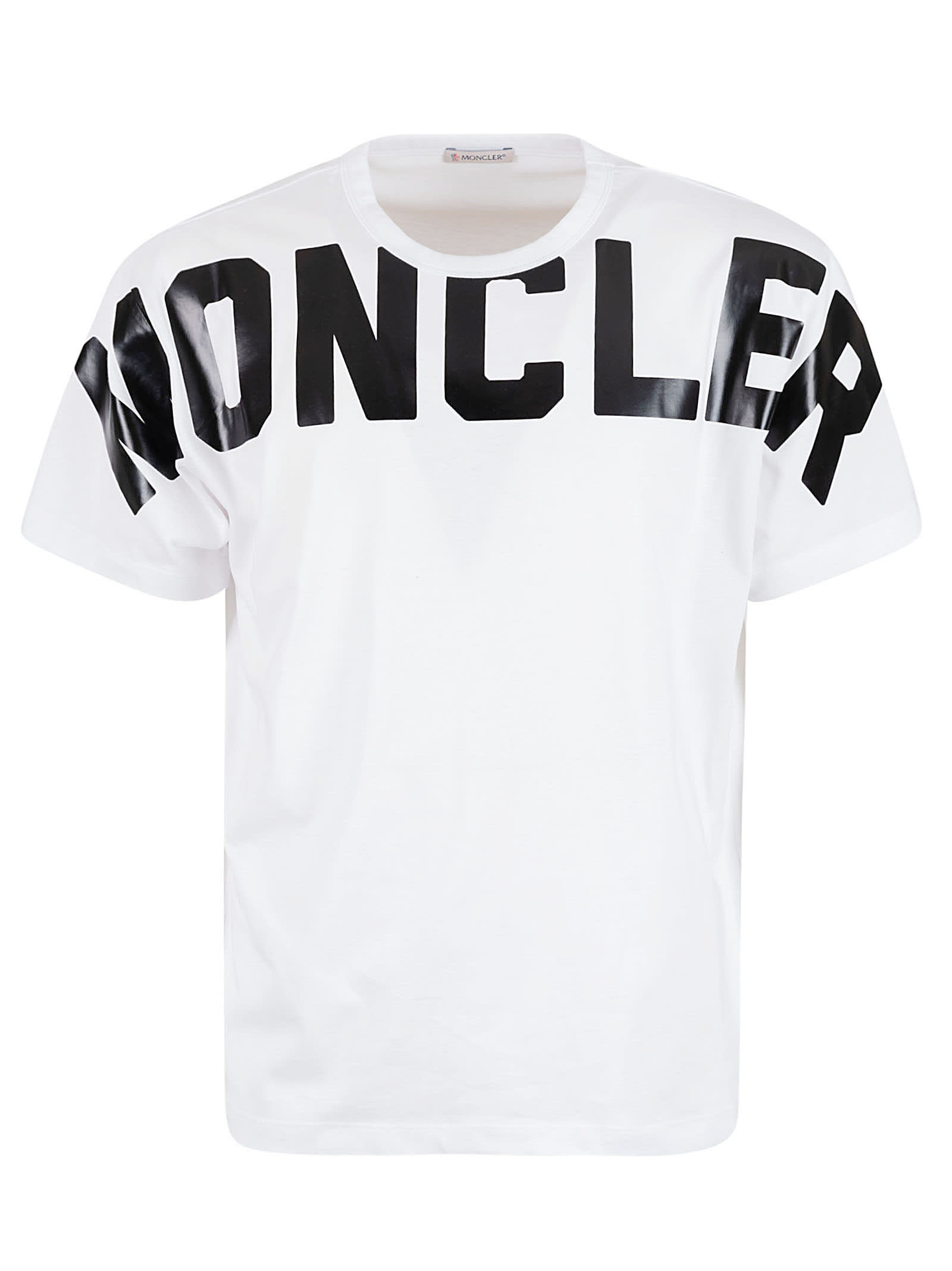 moncler logo print t shirt