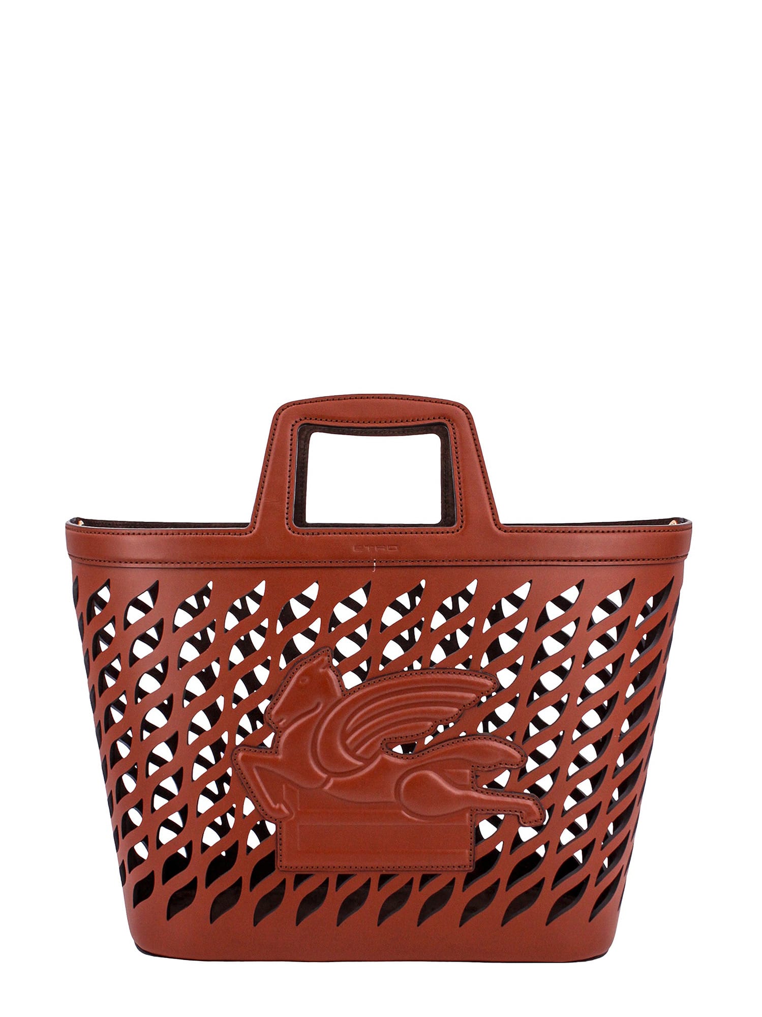 Etro Coffa Shopping Bag In Brown