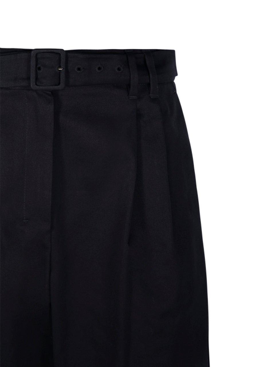 's Max Mara Belted Straight Leg Pants In Black