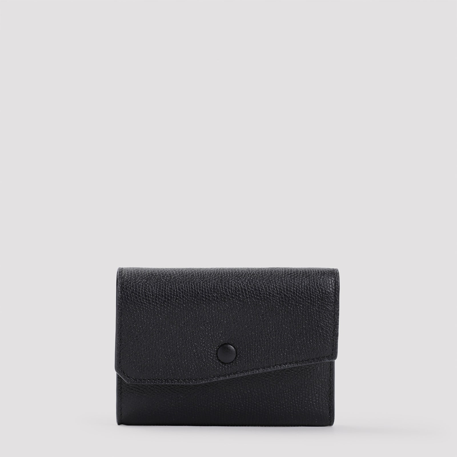 Shop Valextra 6 Pockets Wallet In Nn Nero