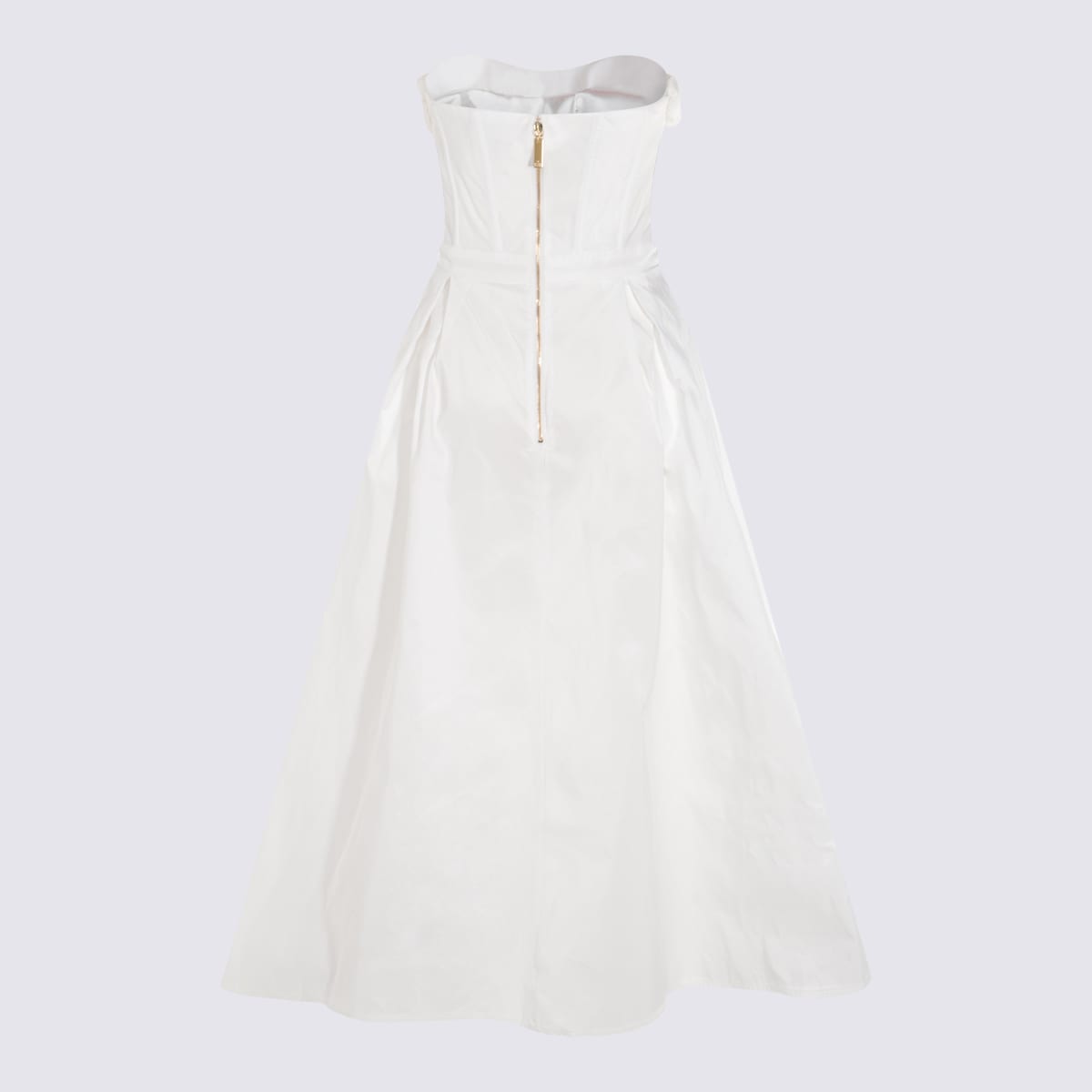 Elisabetta Franchi White Midi Dress