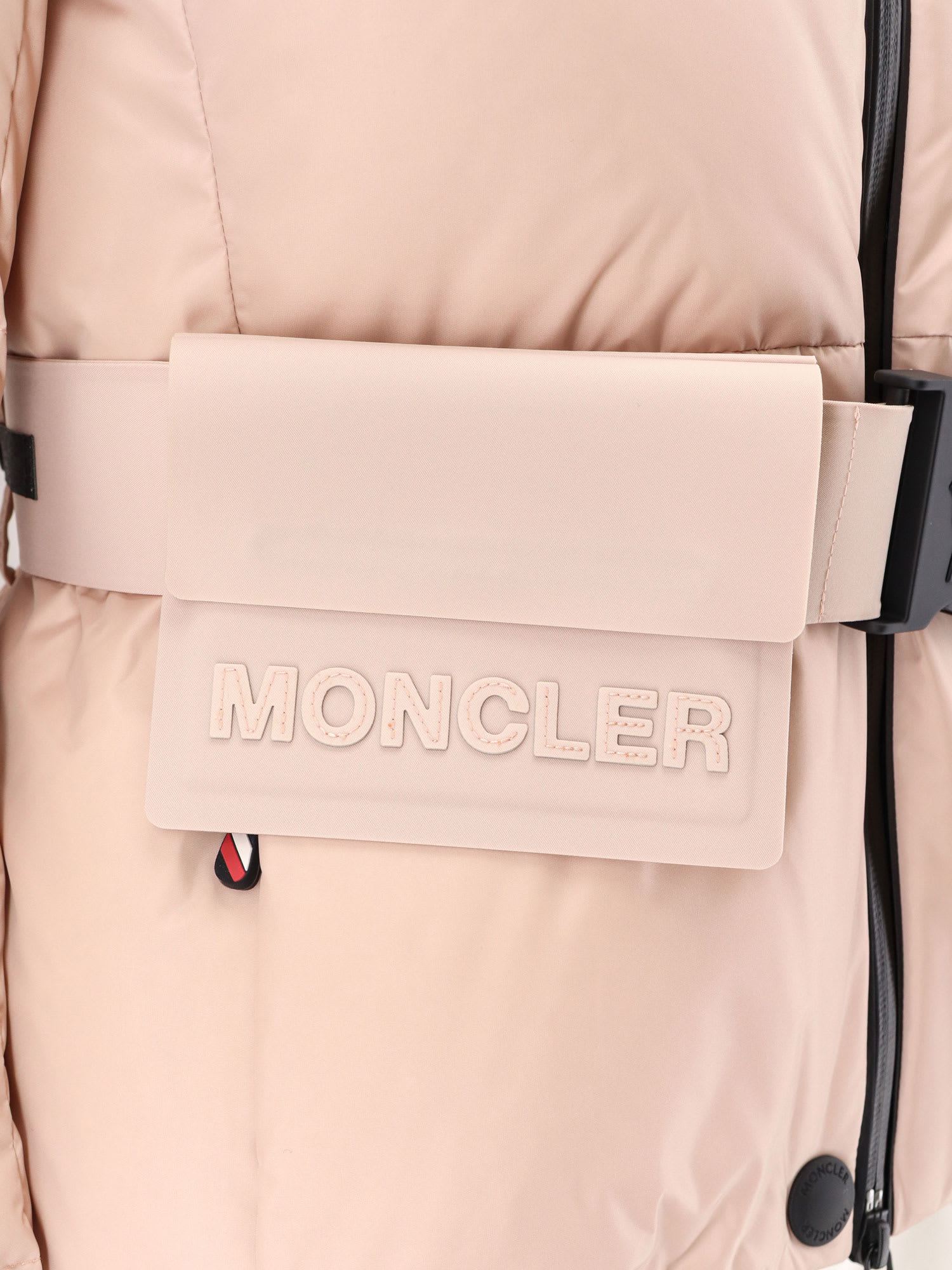 Moncler Bouquetin Nylon Down Jacket In Pink