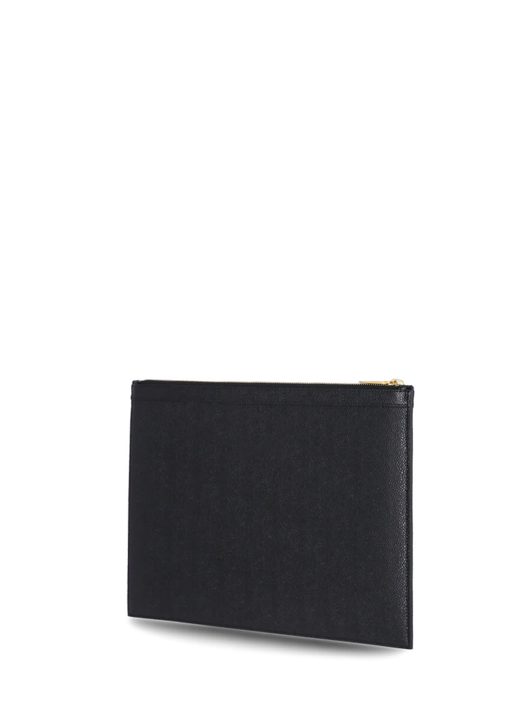 Thom Browne Small Zipper Tablet Holder In Black