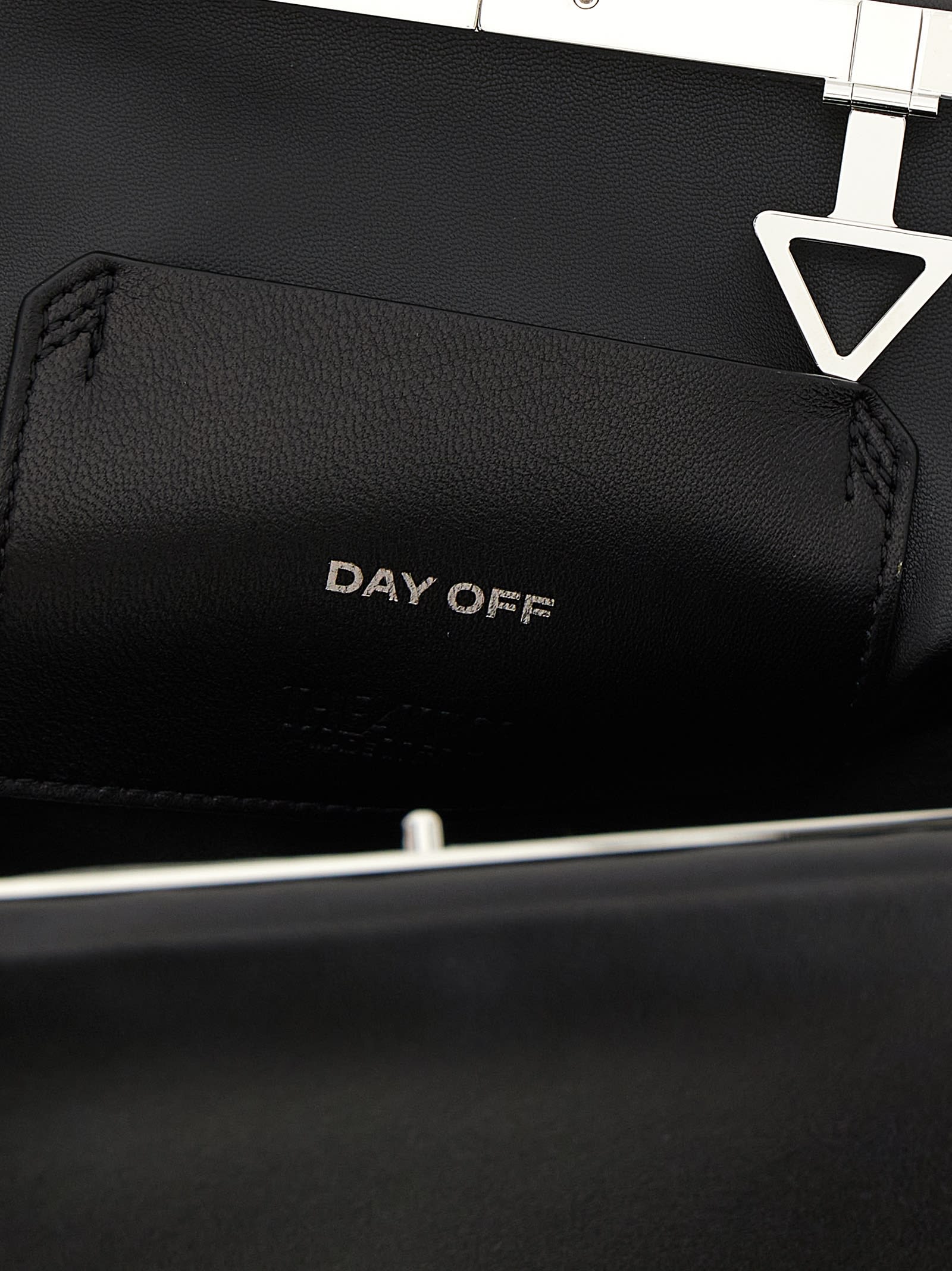 Attico Day Off Shoulder Bag Adjustable Strap Hardware In Black