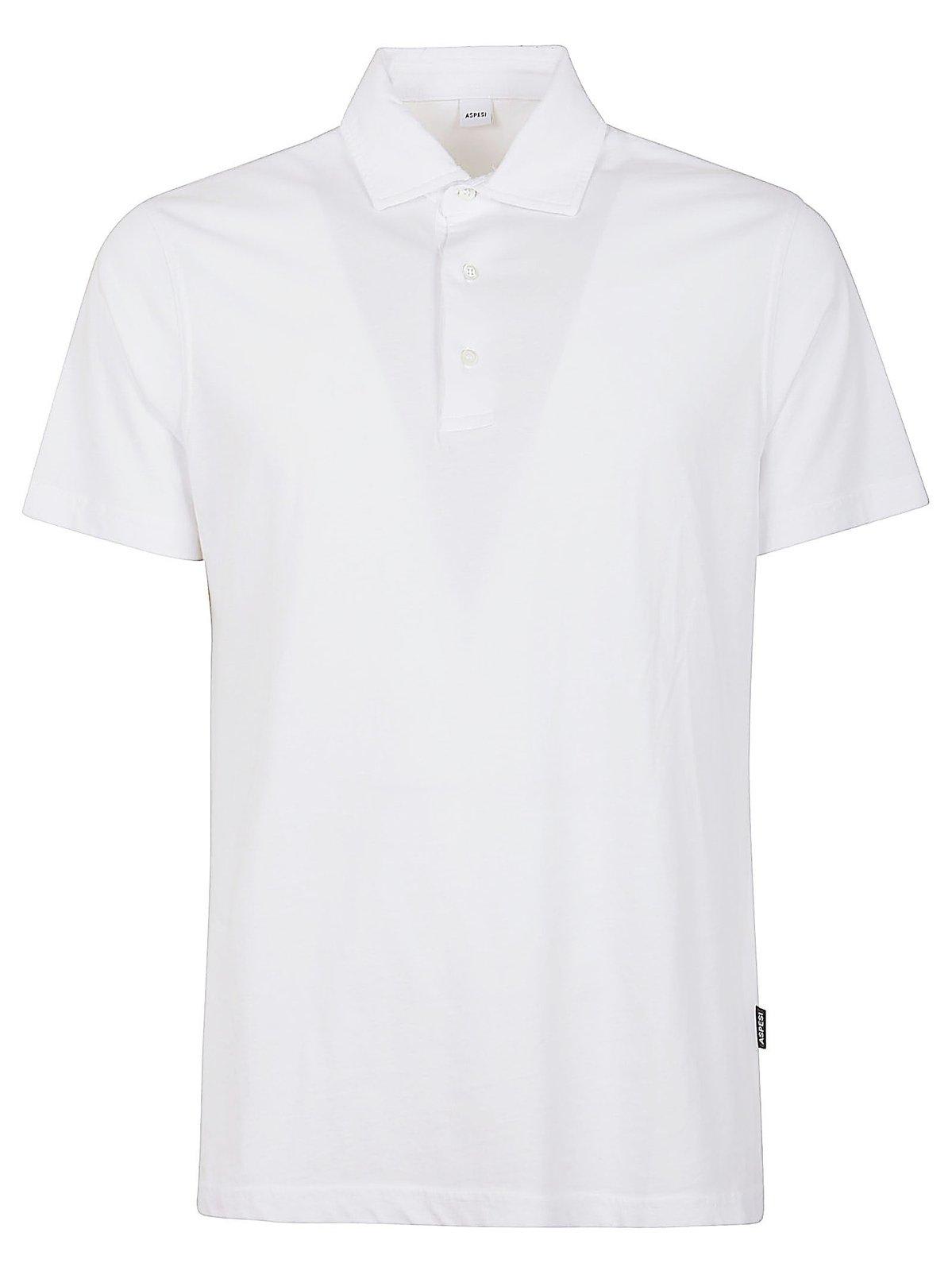 Buttoned Short-sleeved Polo Shirt