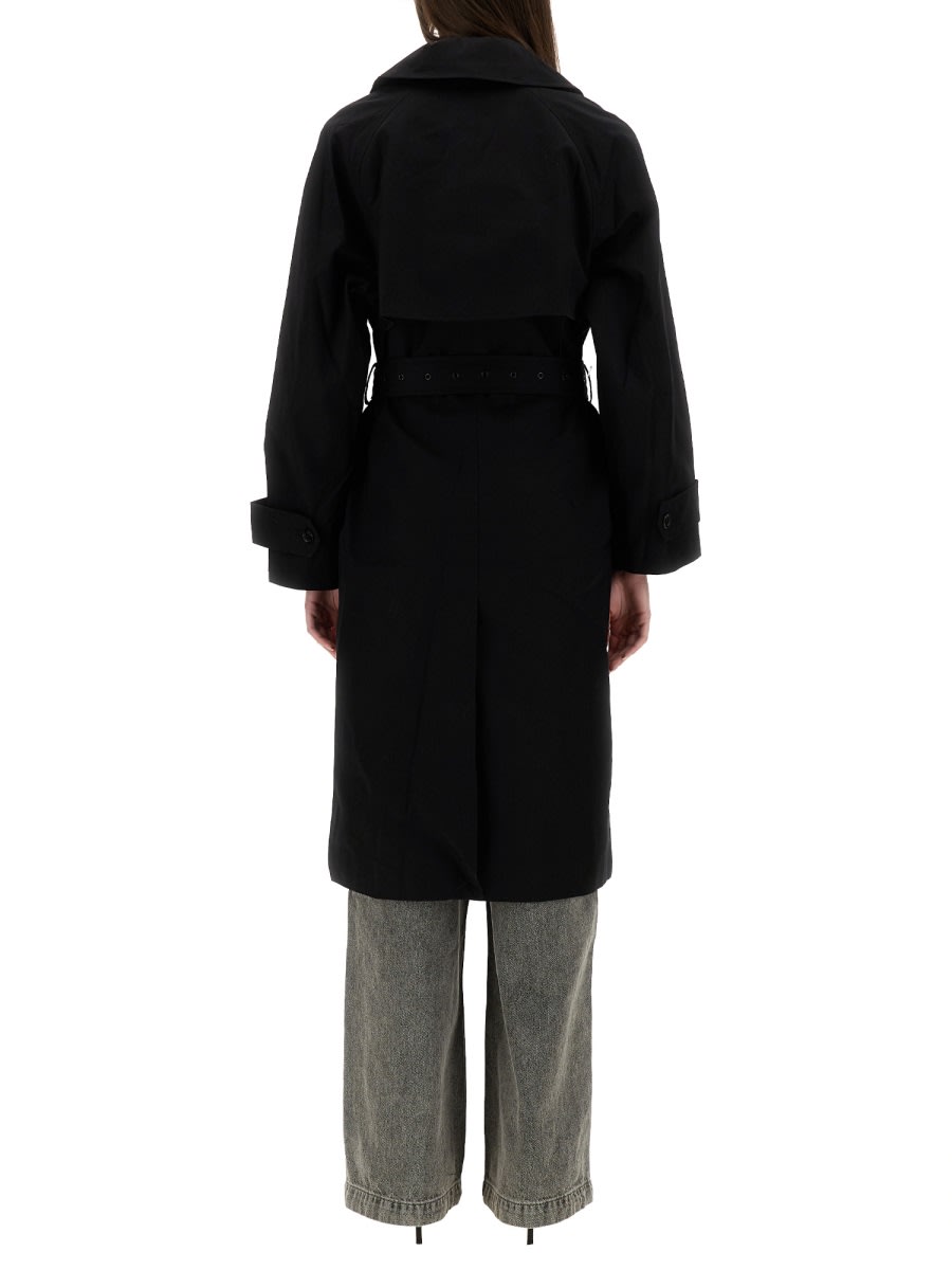 Michael Kors Belted Trench Coat In Black