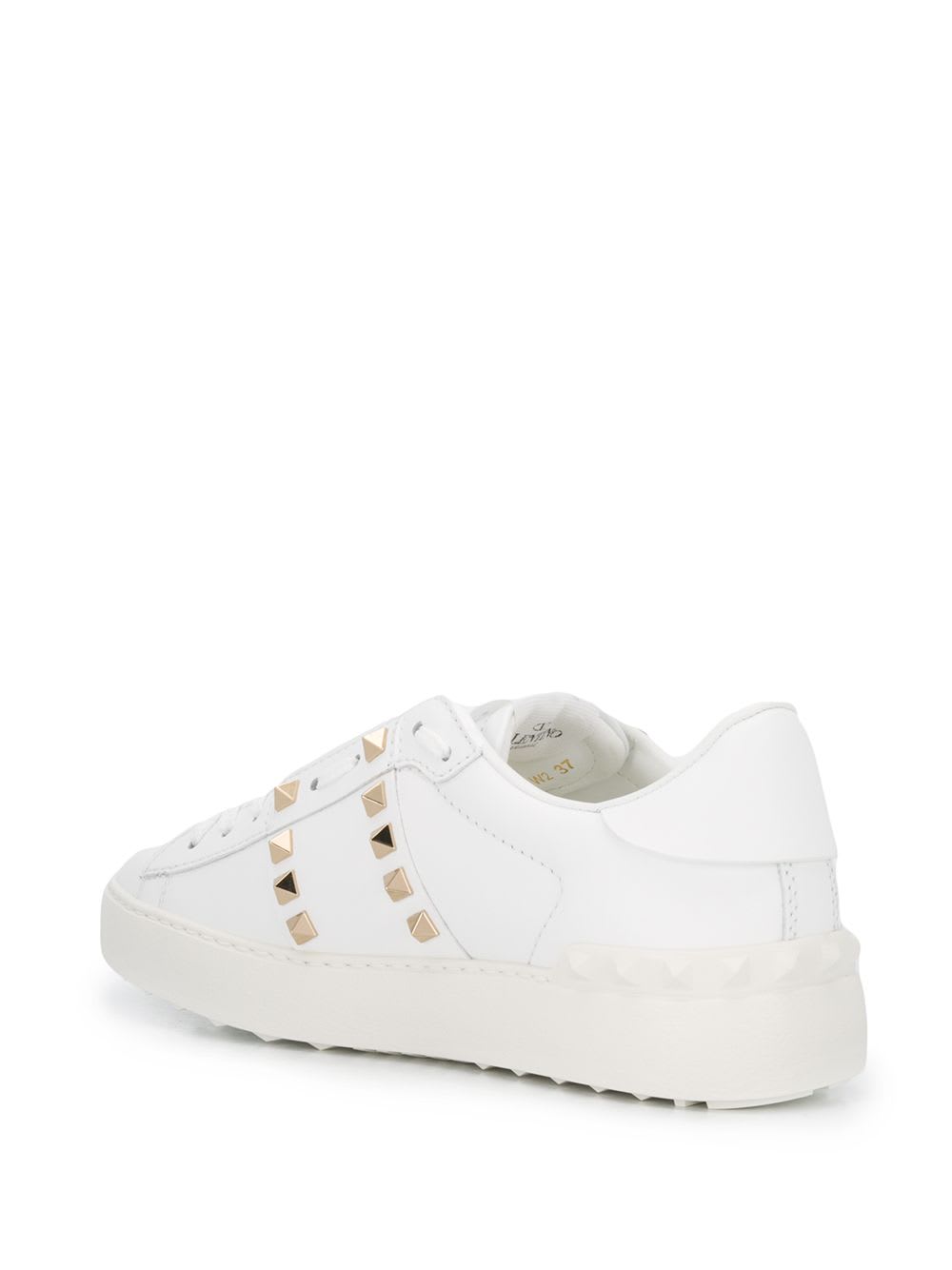 Valentino Rockstud Untitled Sneakers In White
