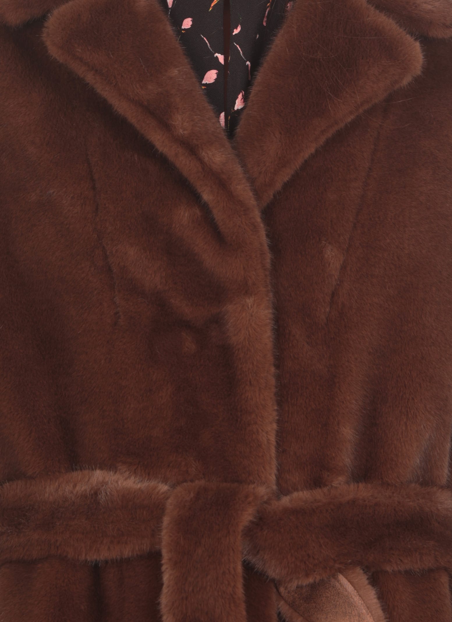 Shop Valentini 1972 Eco Mink Coat In Brown